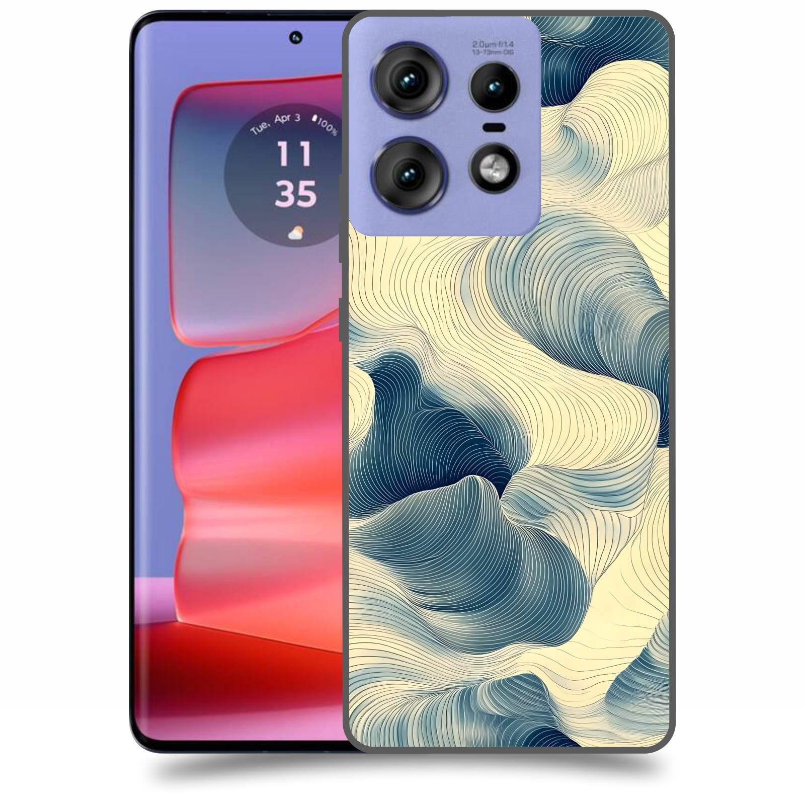 ACOVER Kryt na mobil Motorola Edge 50 Pro - Hluboké proudy