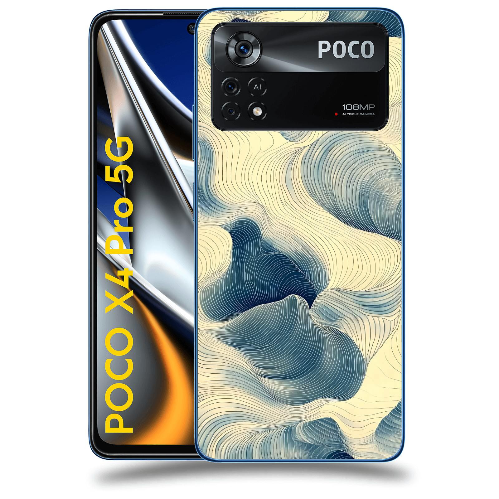 ACOVER Kryt na mobil Xiaomi Poco X4 Pro 5G - Hluboké proudy