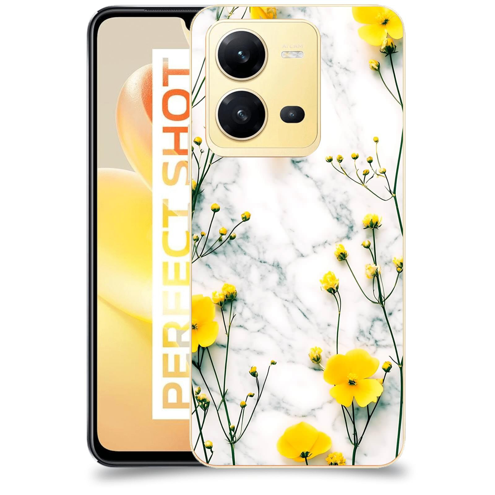 ACOVER Kryt na mobil Vivo X80 Lite - Jarní elegance