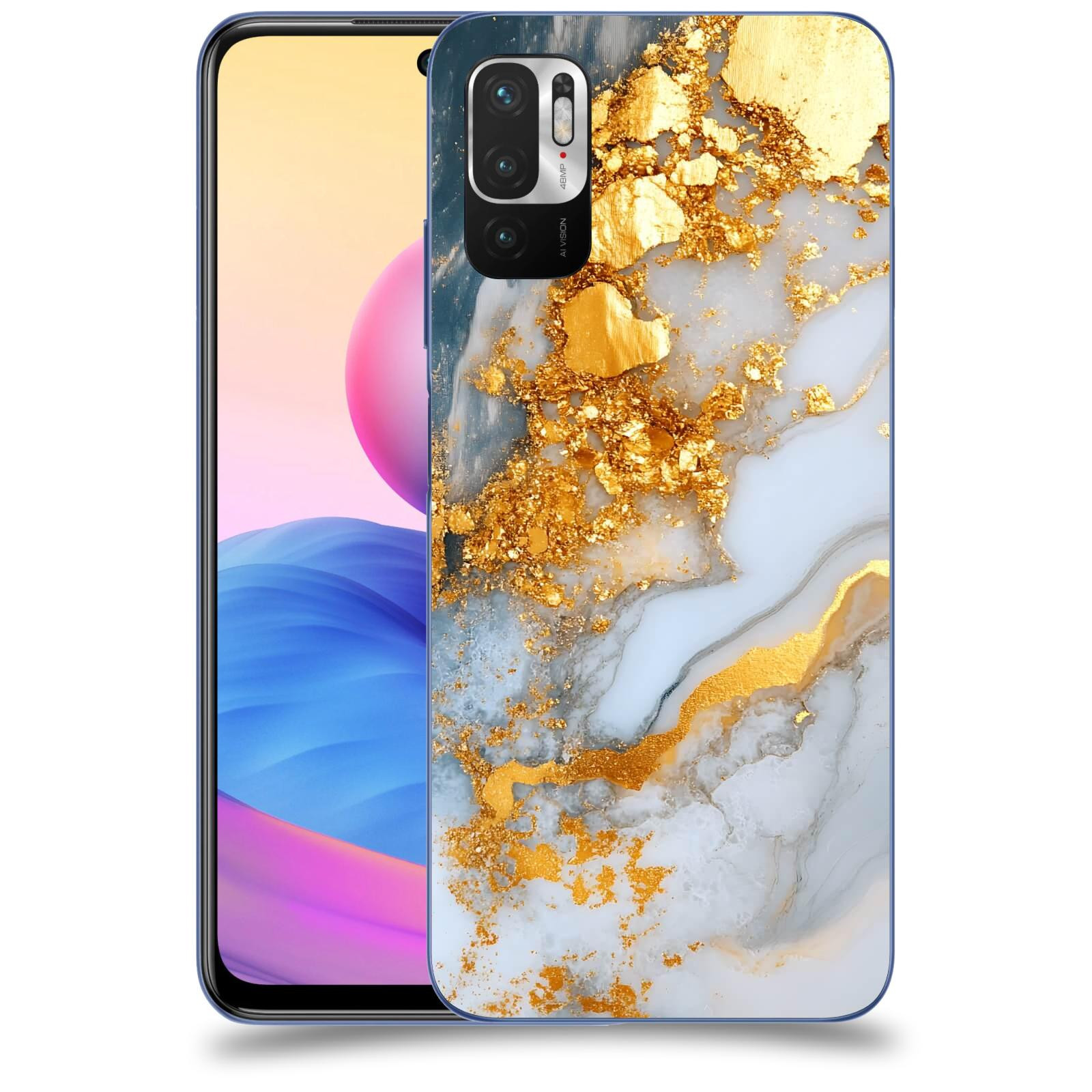 ACOVER Kryt na mobil Xiaomi Redmi Note 10 5G - Liquid Gold VII