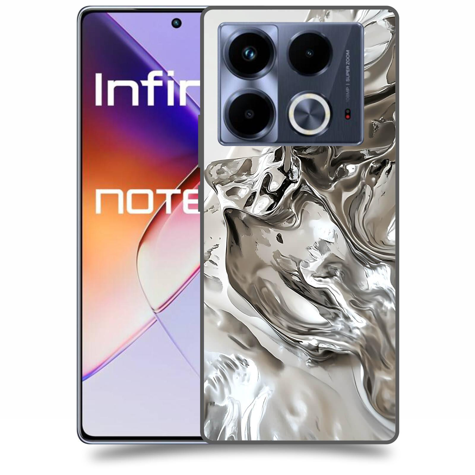 ACOVER Kryt na mobil Infinix Note 40 - Tekutost a Futurismus