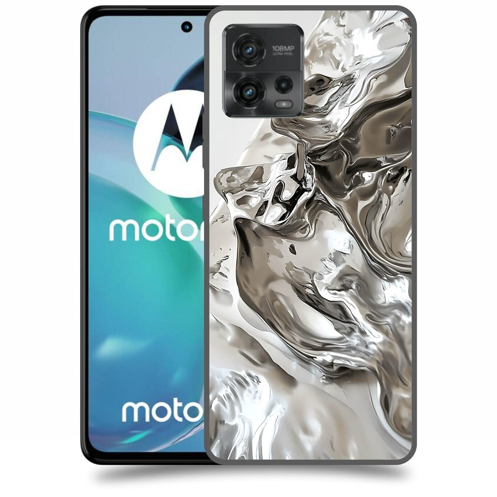 ACOVER Kryt na mobil Motorola Moto G72 - Tekutost a Futurismus