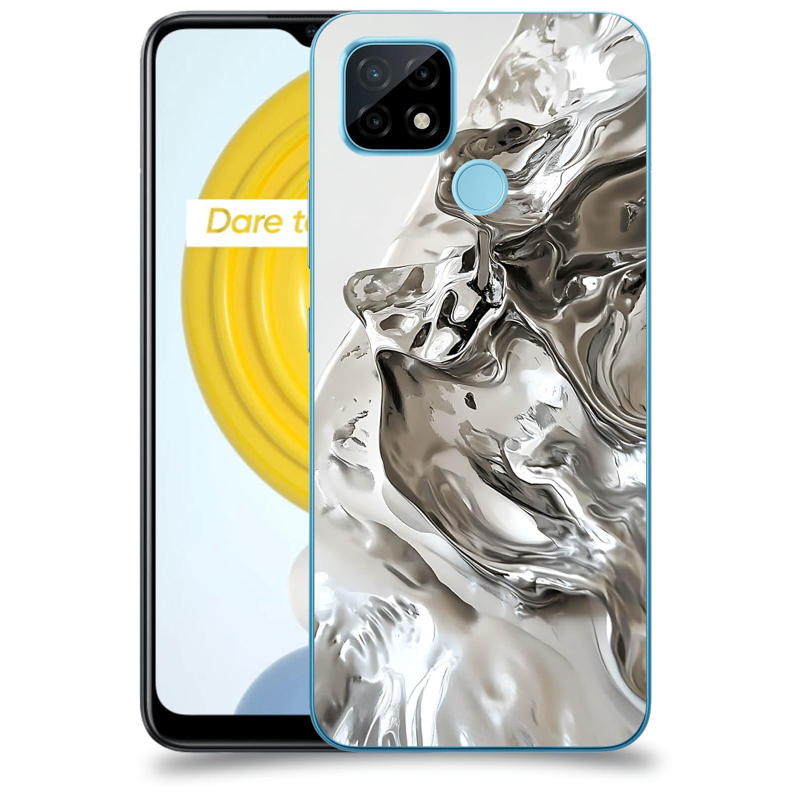 ACOVER Kryt na mobil Realme C21 - Tekutost a Futurismus
