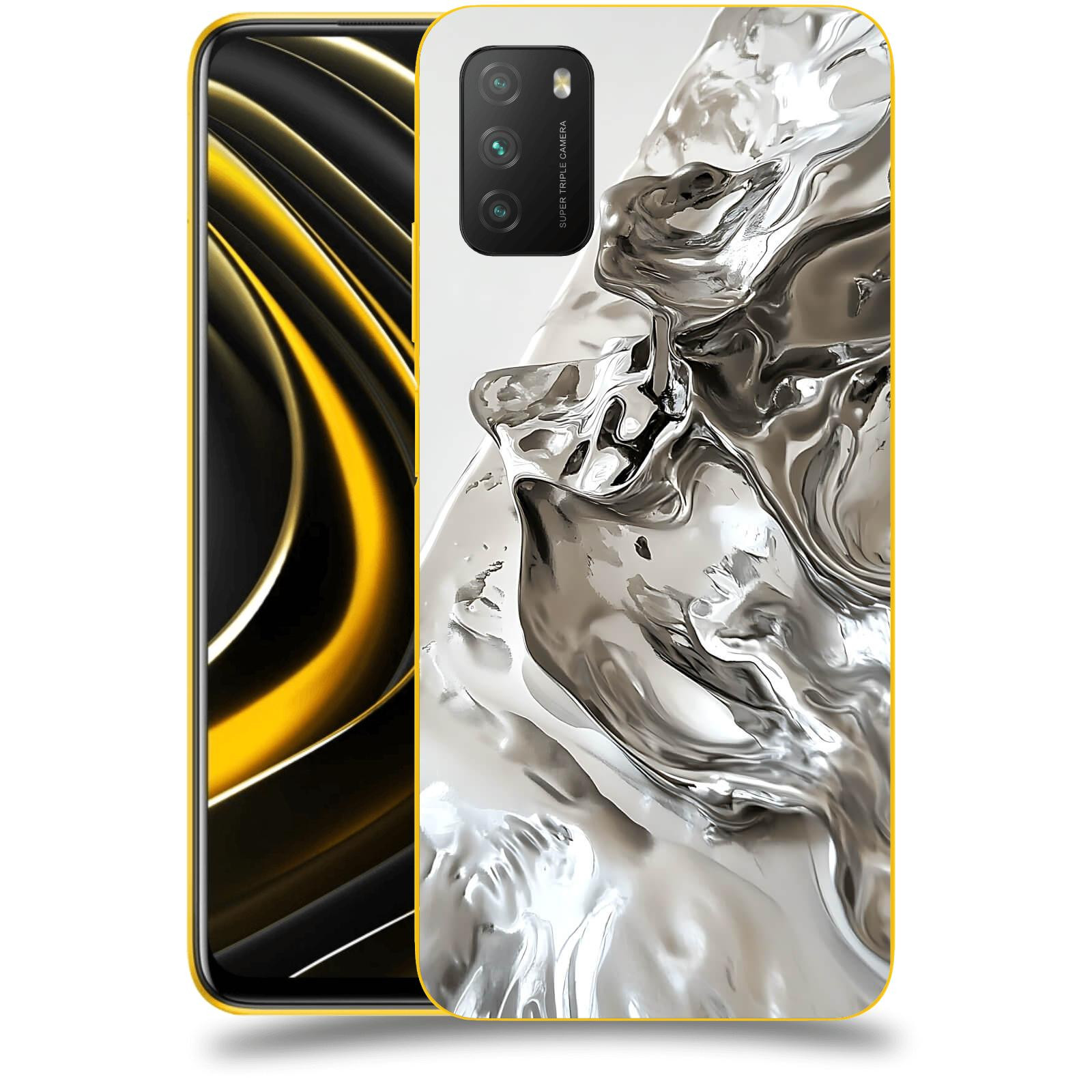 ACOVER Kryt na mobil Xiaomi Poco M3 - Tekutost a Futurismus