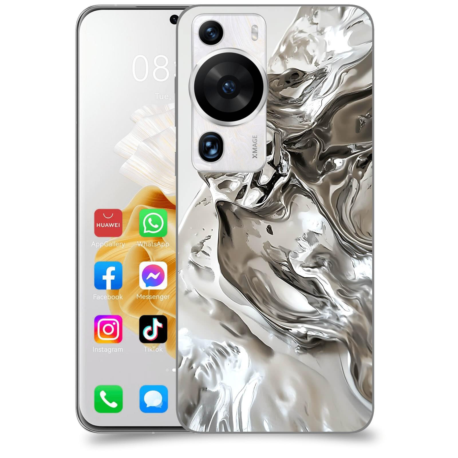 ACOVER Kryt na mobil Huawei P60 Pro - Tekutost a Futurismus