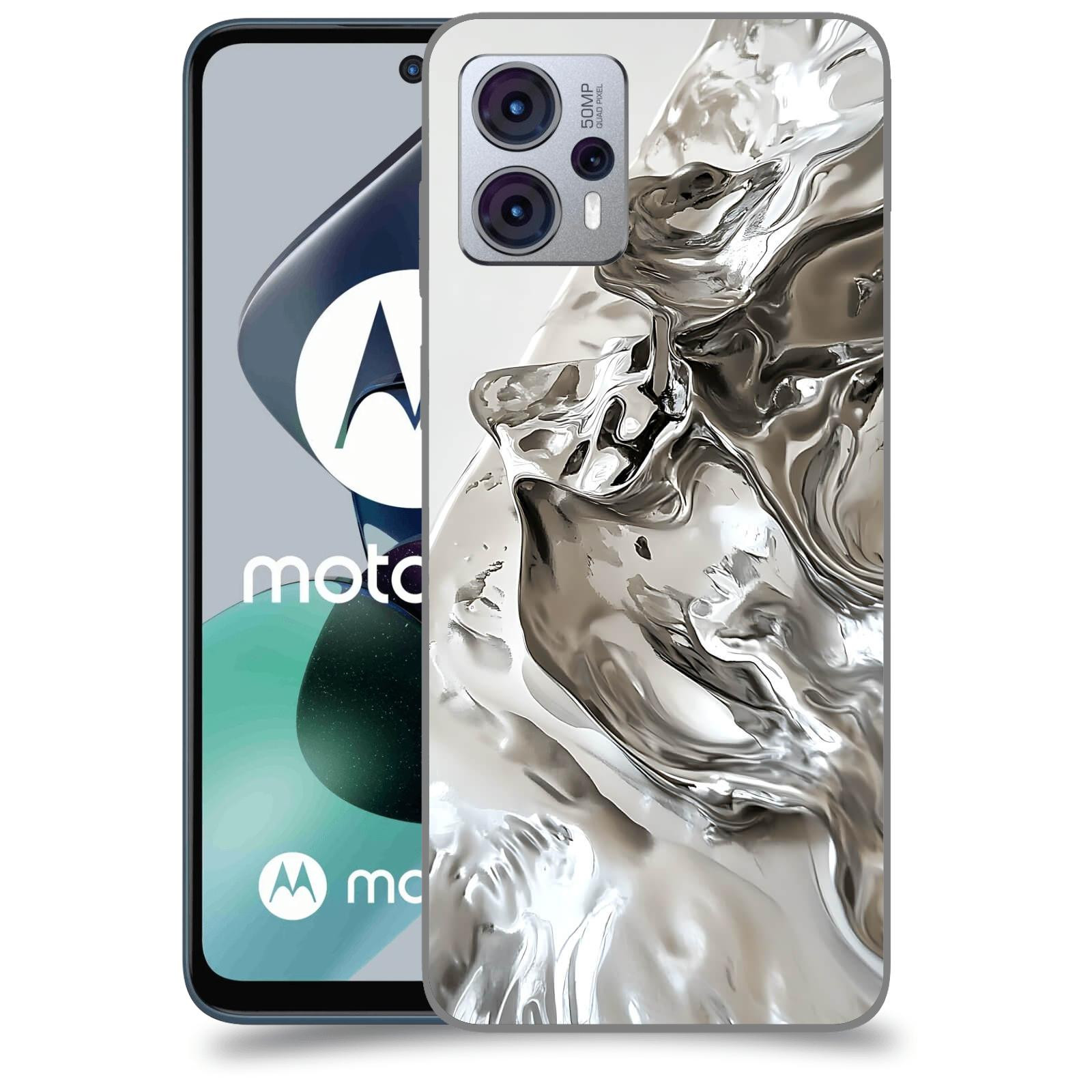 ACOVER Kryt na mobil Motorola Moto G23 - Tekutost a Futurismus