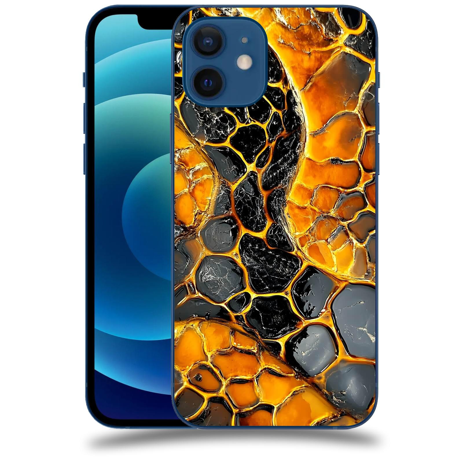 ACOVER Kryt na mobil Apple iPhone 12 - Žár a Struktura
