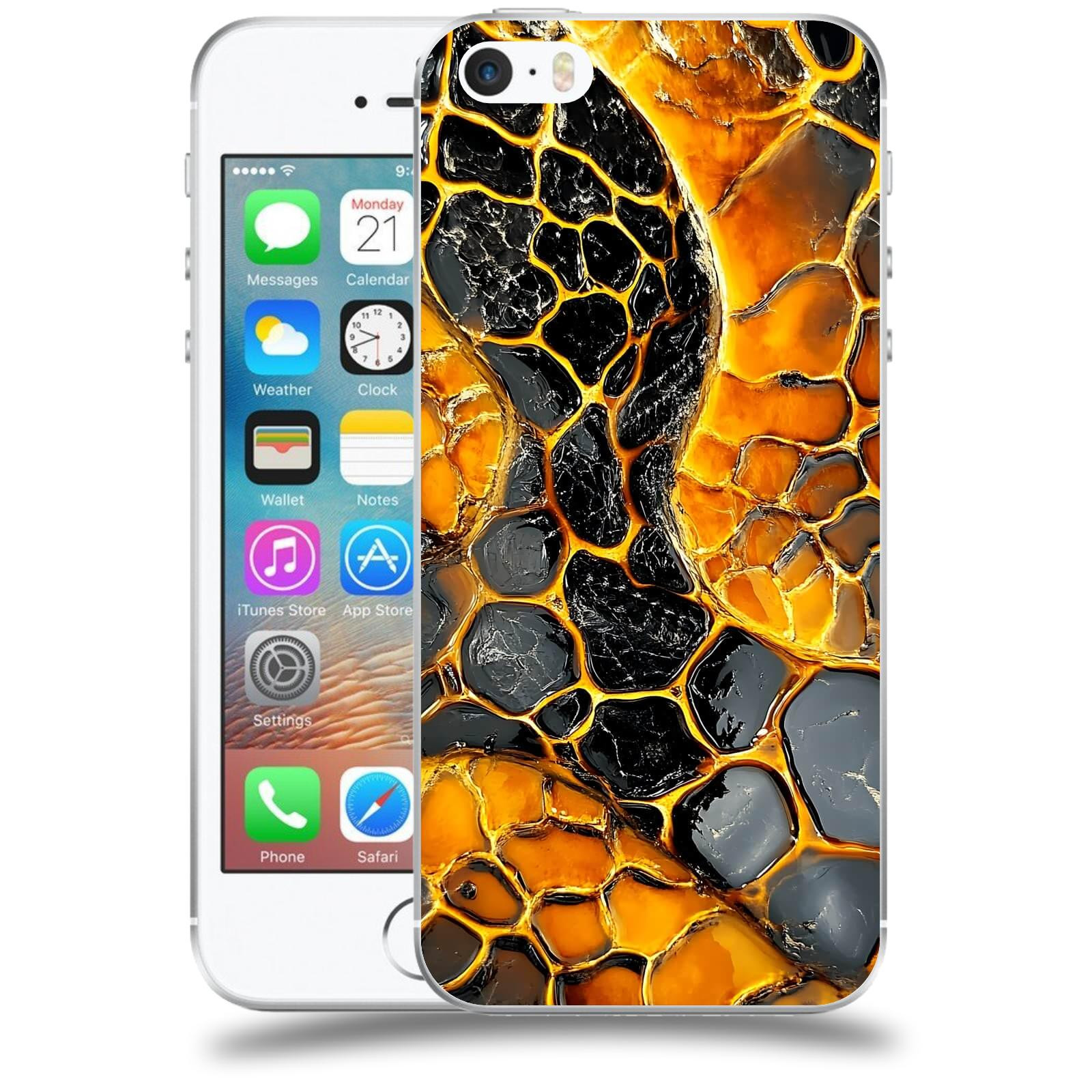 ACOVER Kryt na mobil Apple iPhone 5/5S/SE - Žár a Struktura