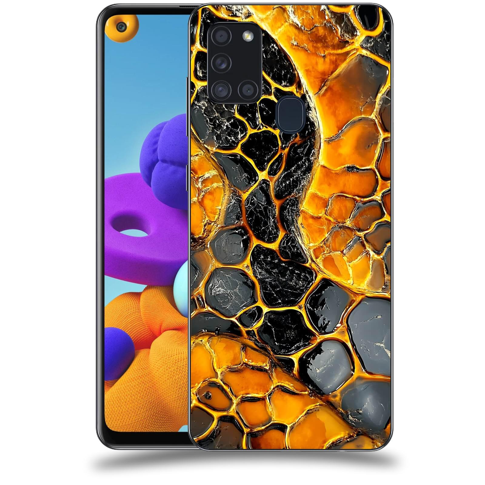 ACOVER Kryt na mobil Samsung Galaxy A21s - Žár a Struktura