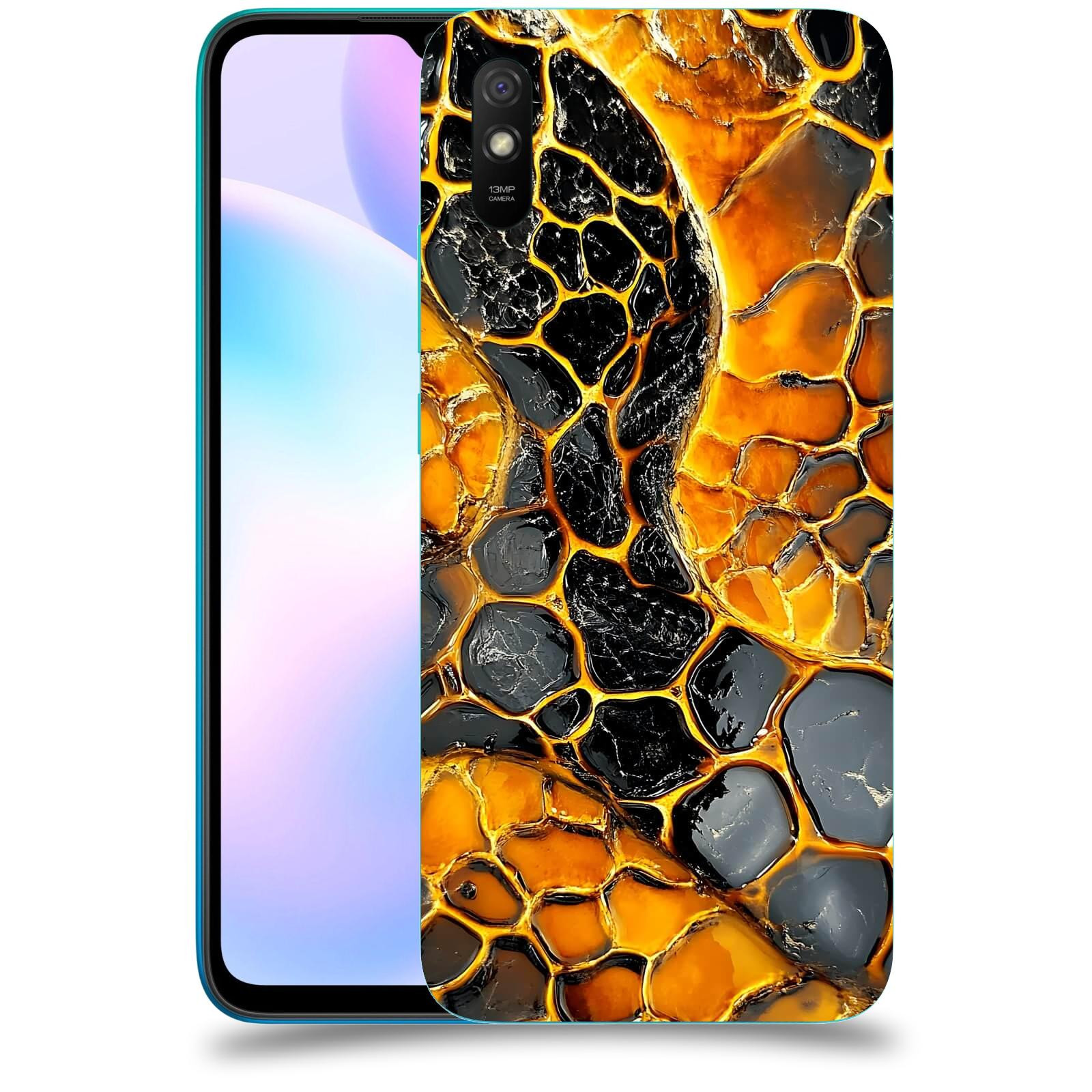 ACOVER Kryt na mobil Xiaomi Redmi 9AT - Žár a Struktura