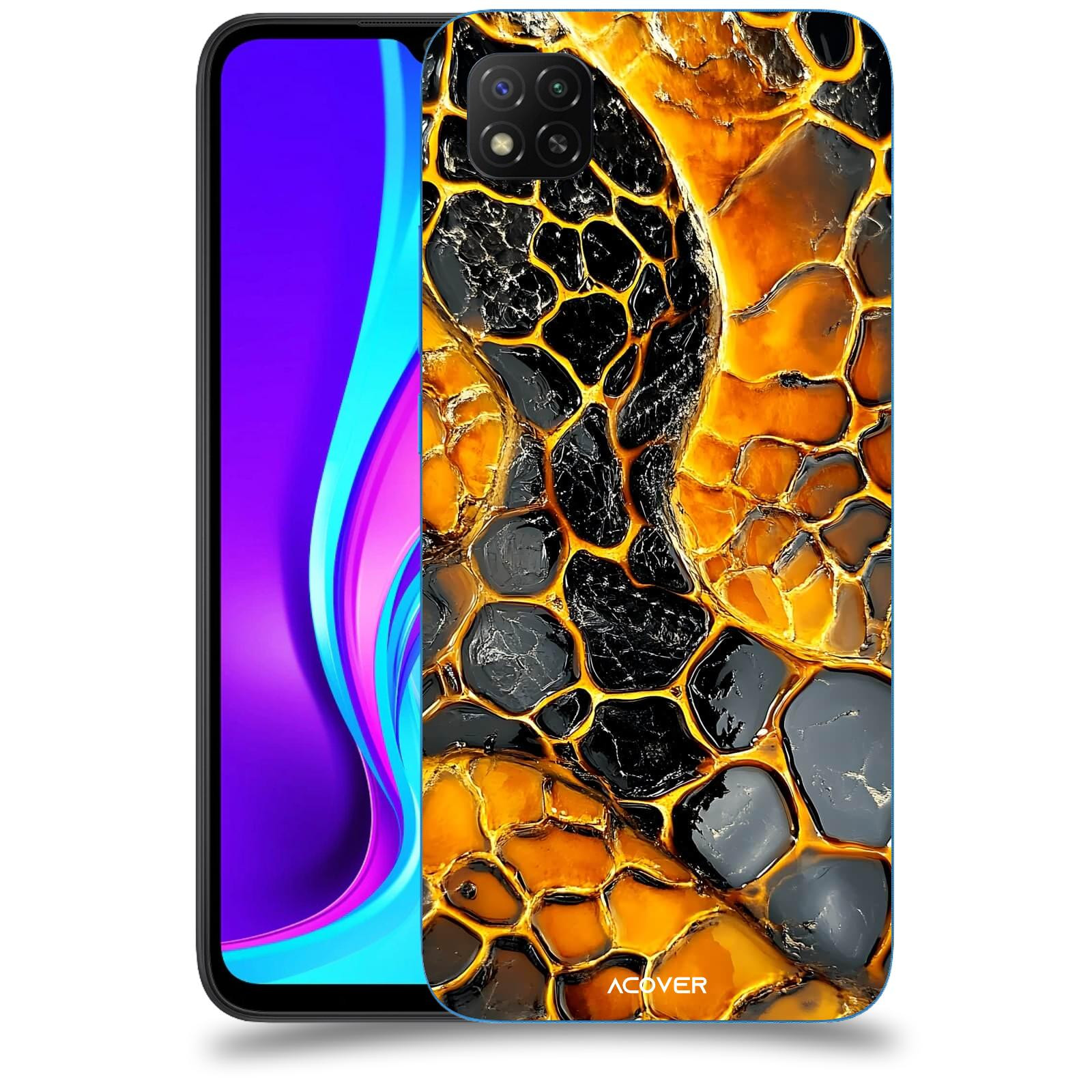 ACOVER Kryt na mobil Xiaomi Redmi 9C - Žár a Struktura