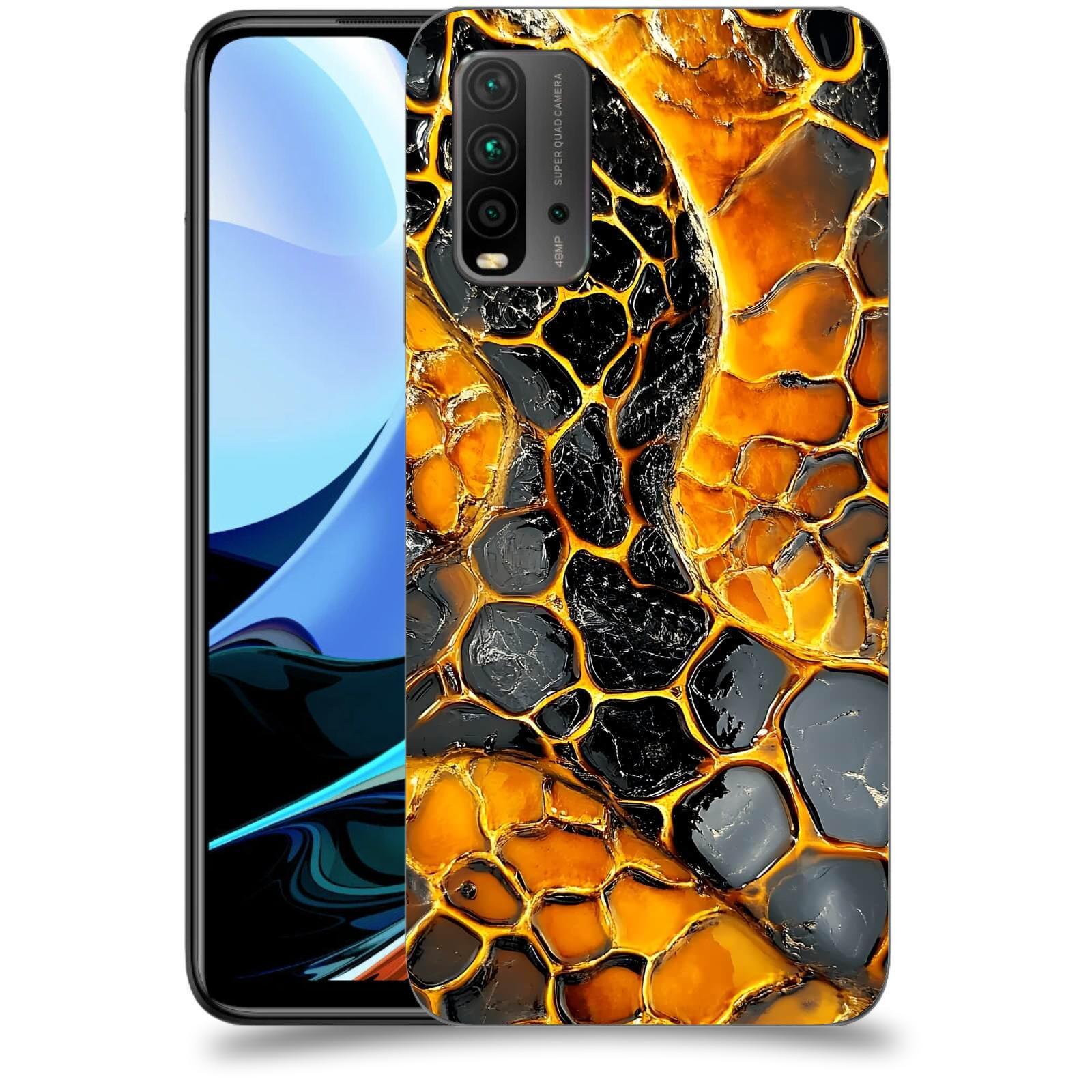 ACOVER Kryt na mobil Xiaomi Redmi 9T - Žár a Struktura