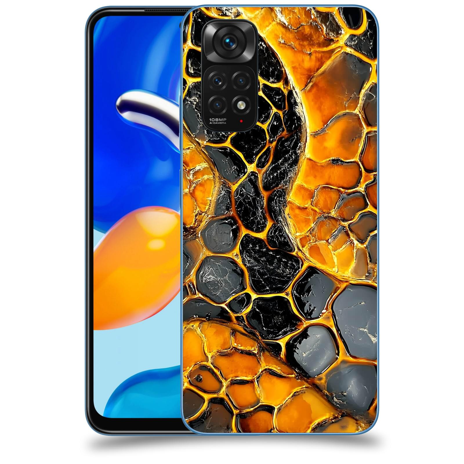 ACOVER Kryt na mobil Xiaomi Redmi Note 11S - Žár a Struktura