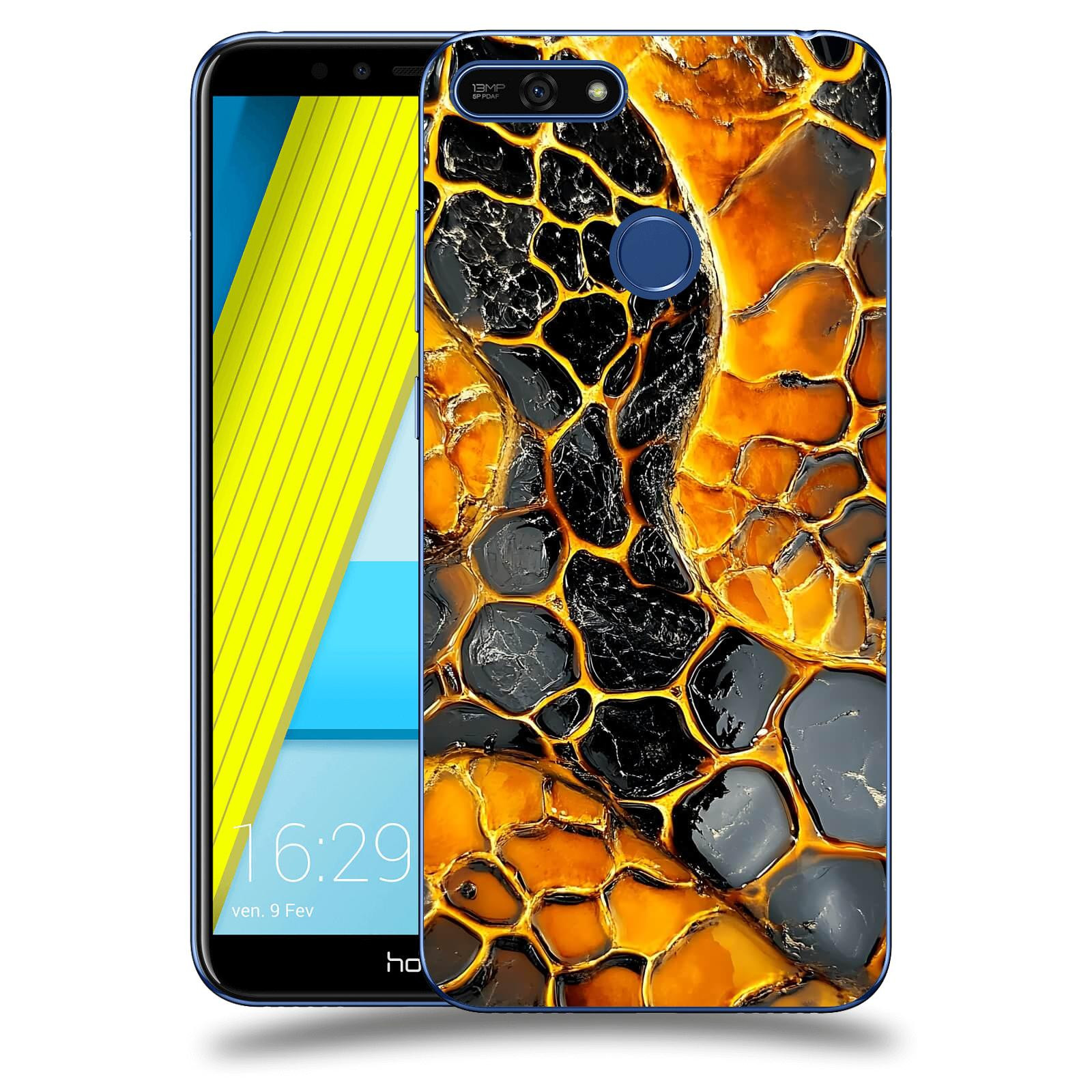 ACOVER Kryt na mobil Honor 7A - Žár a Struktura