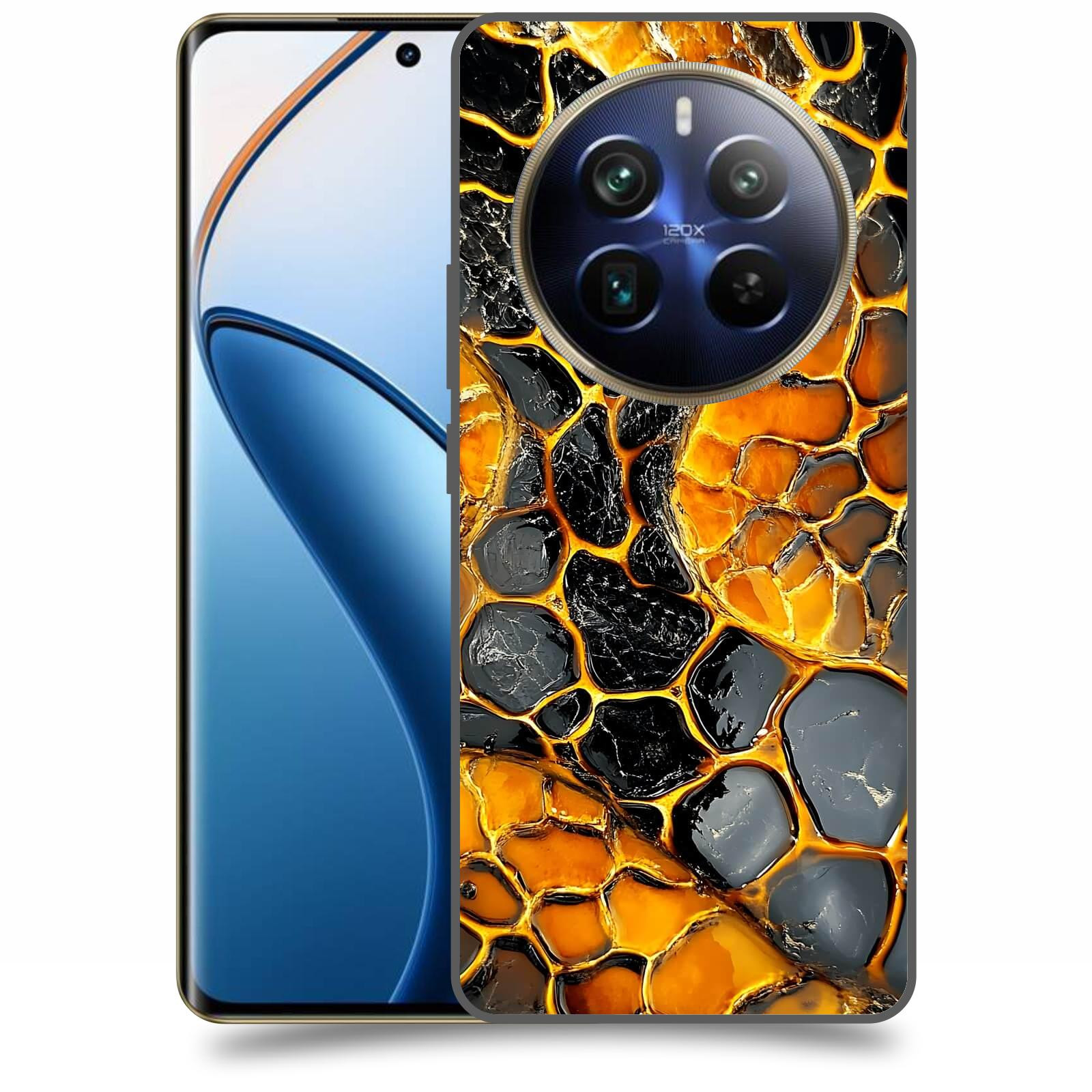 ACOVER Kryt na mobil Realme 12 pro+ 5g - Žár a Struktura