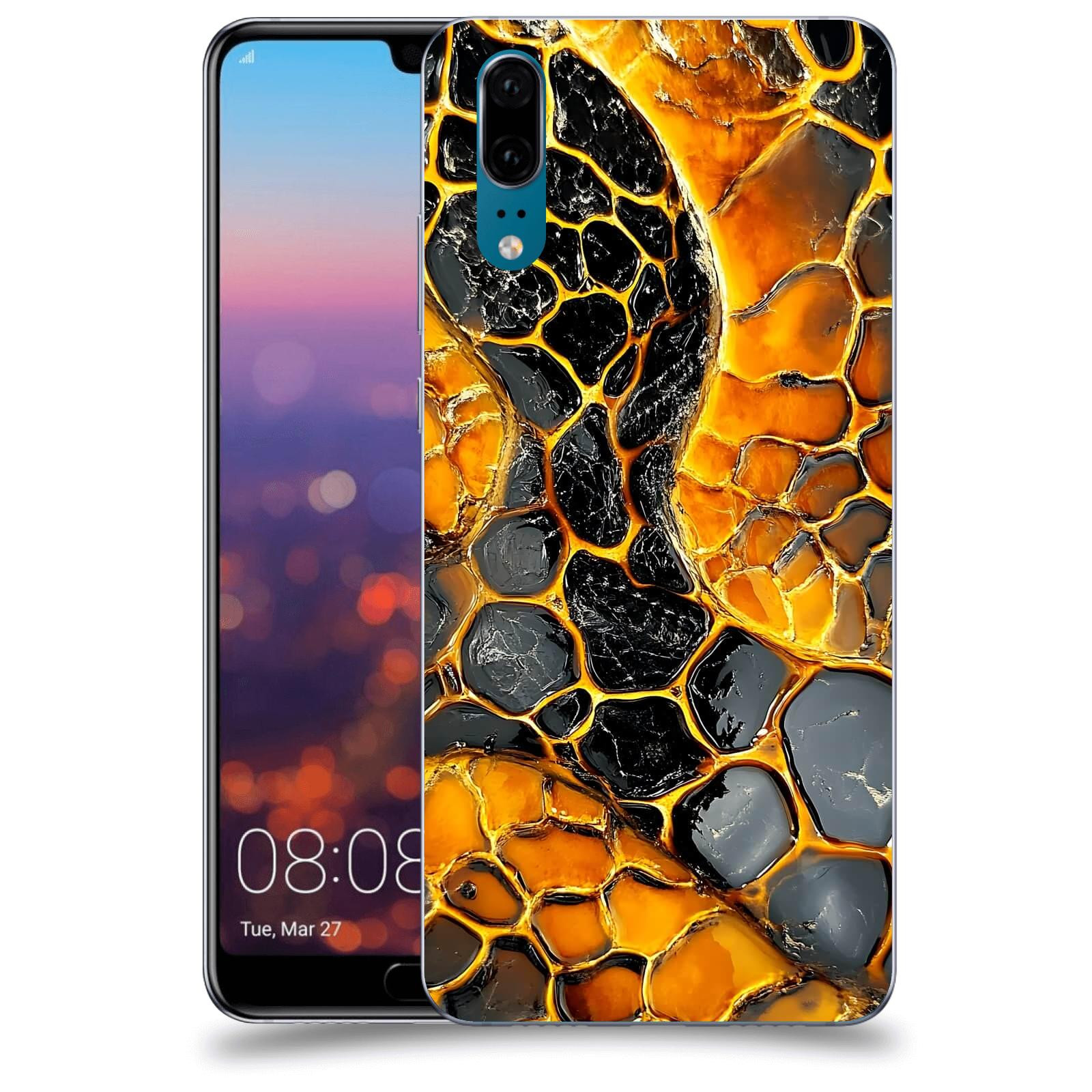 ACOVER Kryt na mobil Huawei P20 - Žár a Struktura