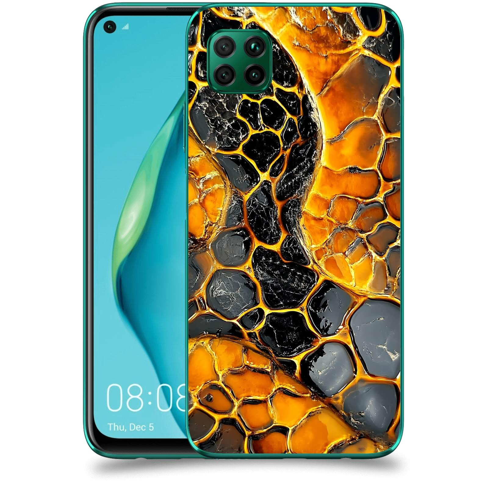 ACOVER Kryt na mobil Huawei P40 Lite - Žár a Struktura