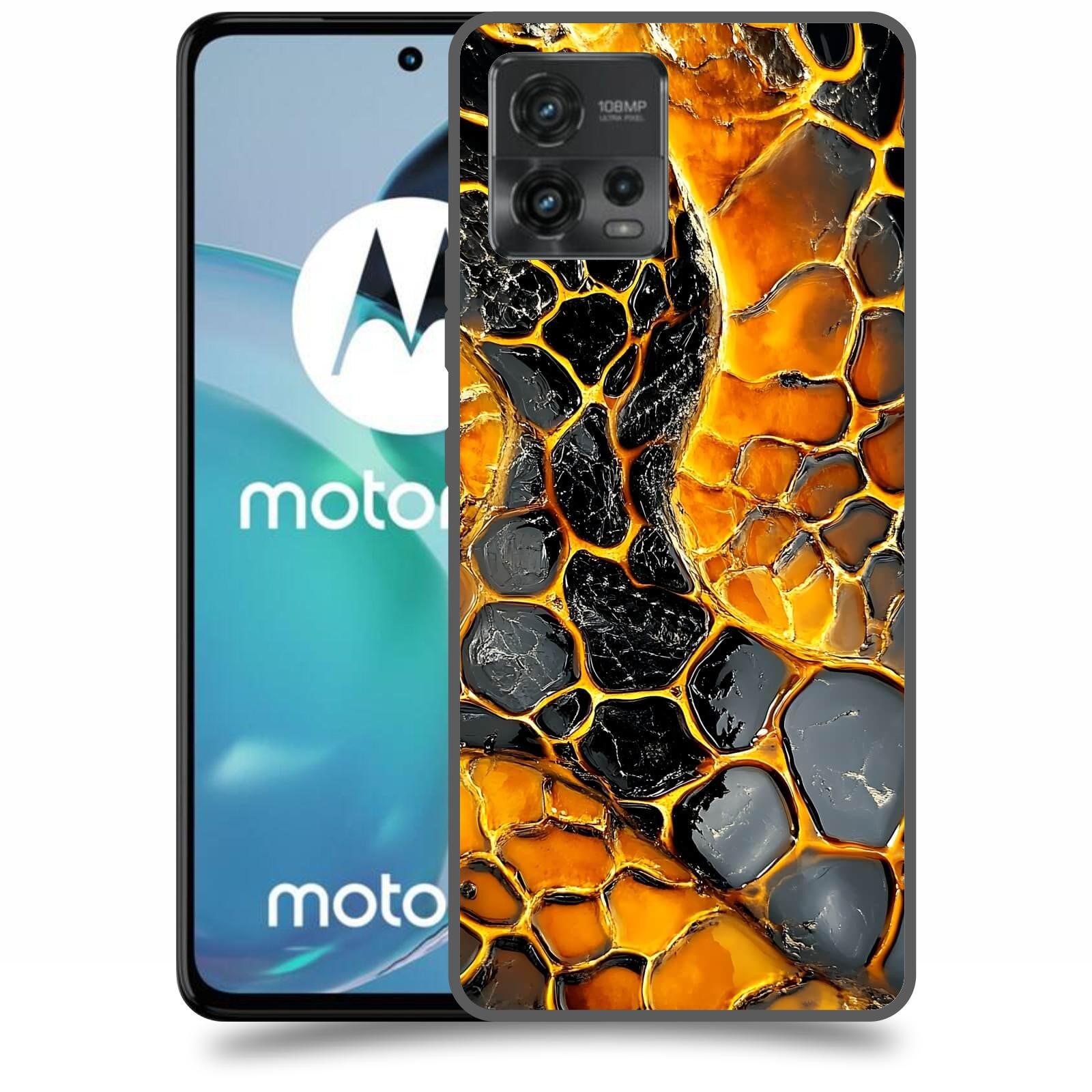 ACOVER Kryt na mobil Motorola Moto G72 - Žár a Struktura