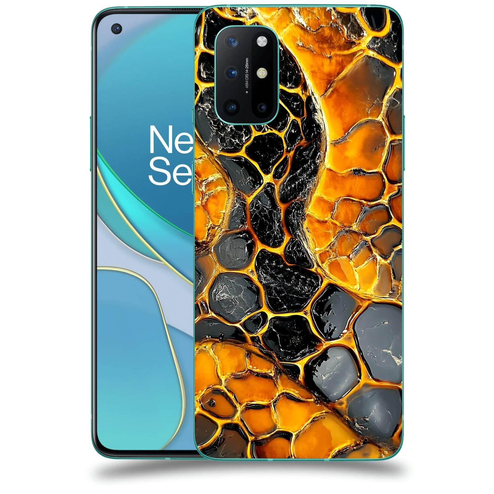 ACOVER Kryt na mobil OnePlus 8T - Žár a Struktura