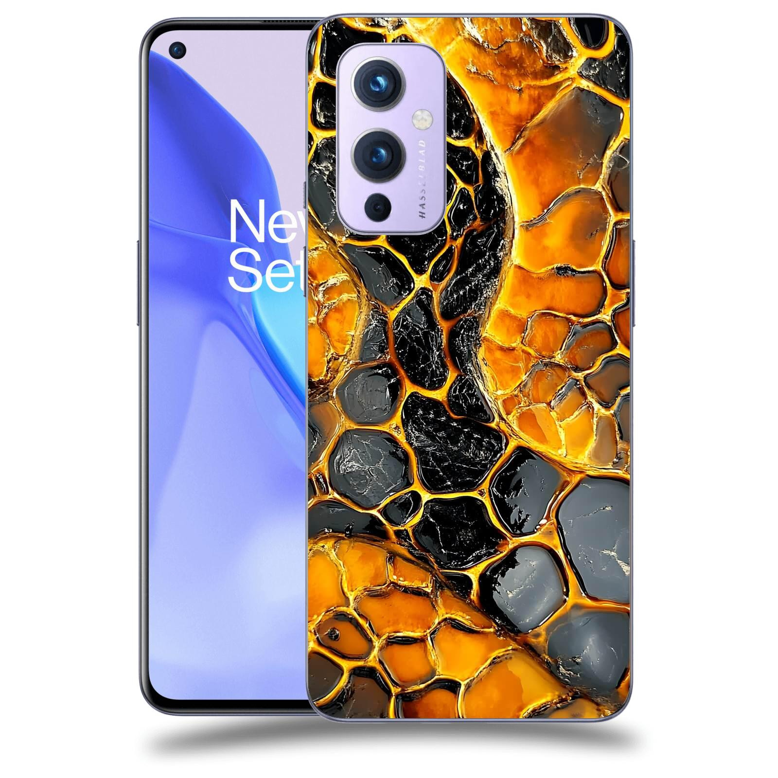 ACOVER Kryt na mobil OnePlus 9 - Žár a Struktura