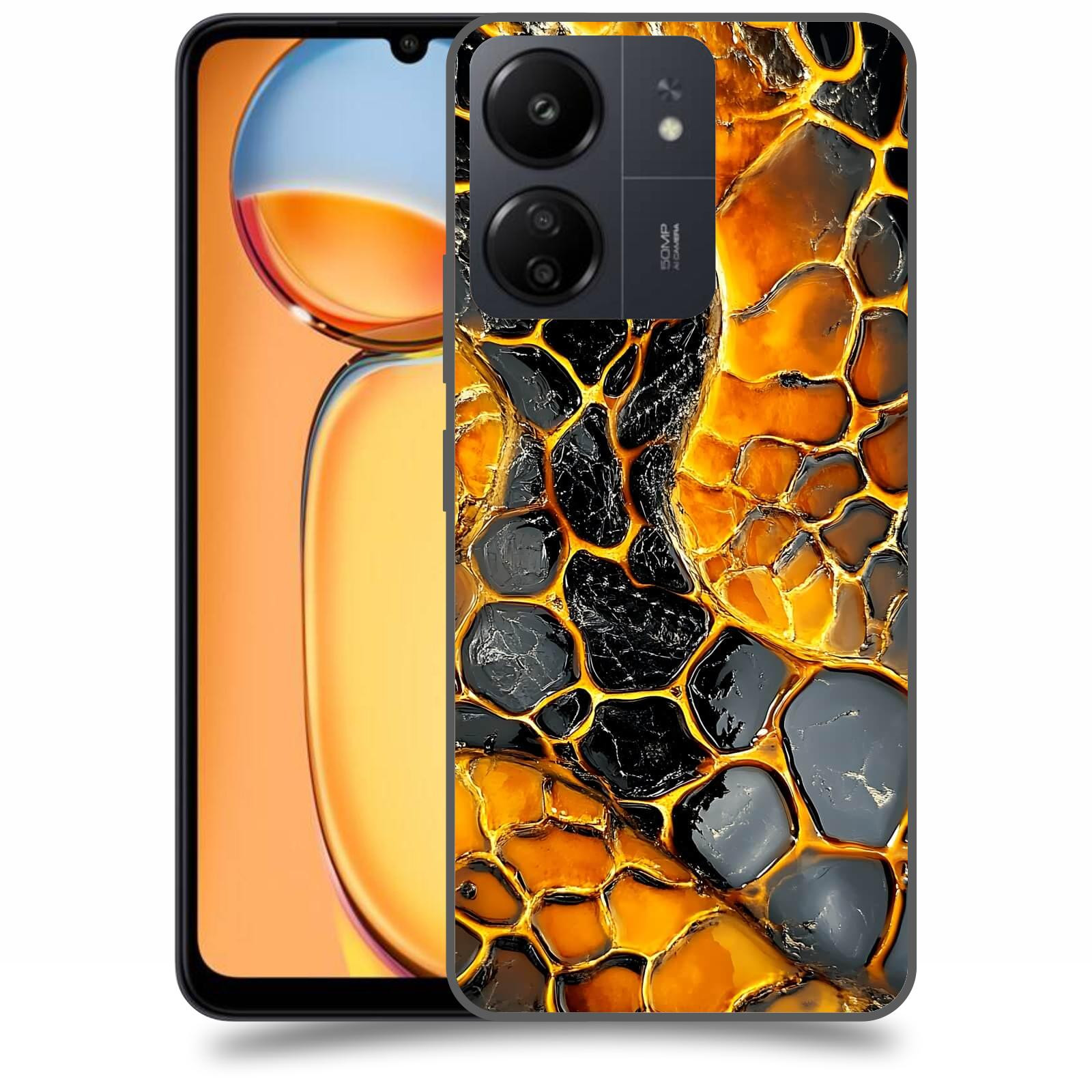 ACOVER Kryt na mobil Xiaomi Redmi 13C 4G  Žár a Struktura