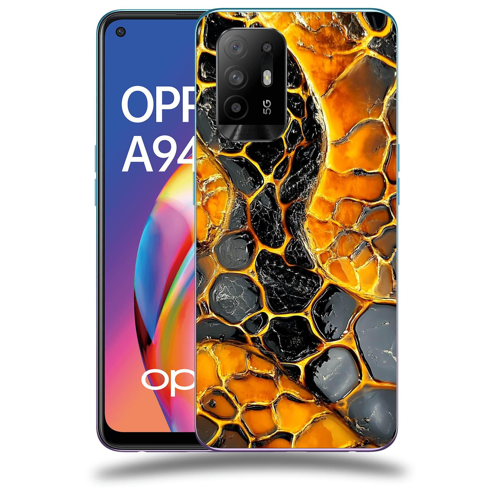 ACOVER Kryt na mobil OPPO A94 5G - Žár a Struktura
