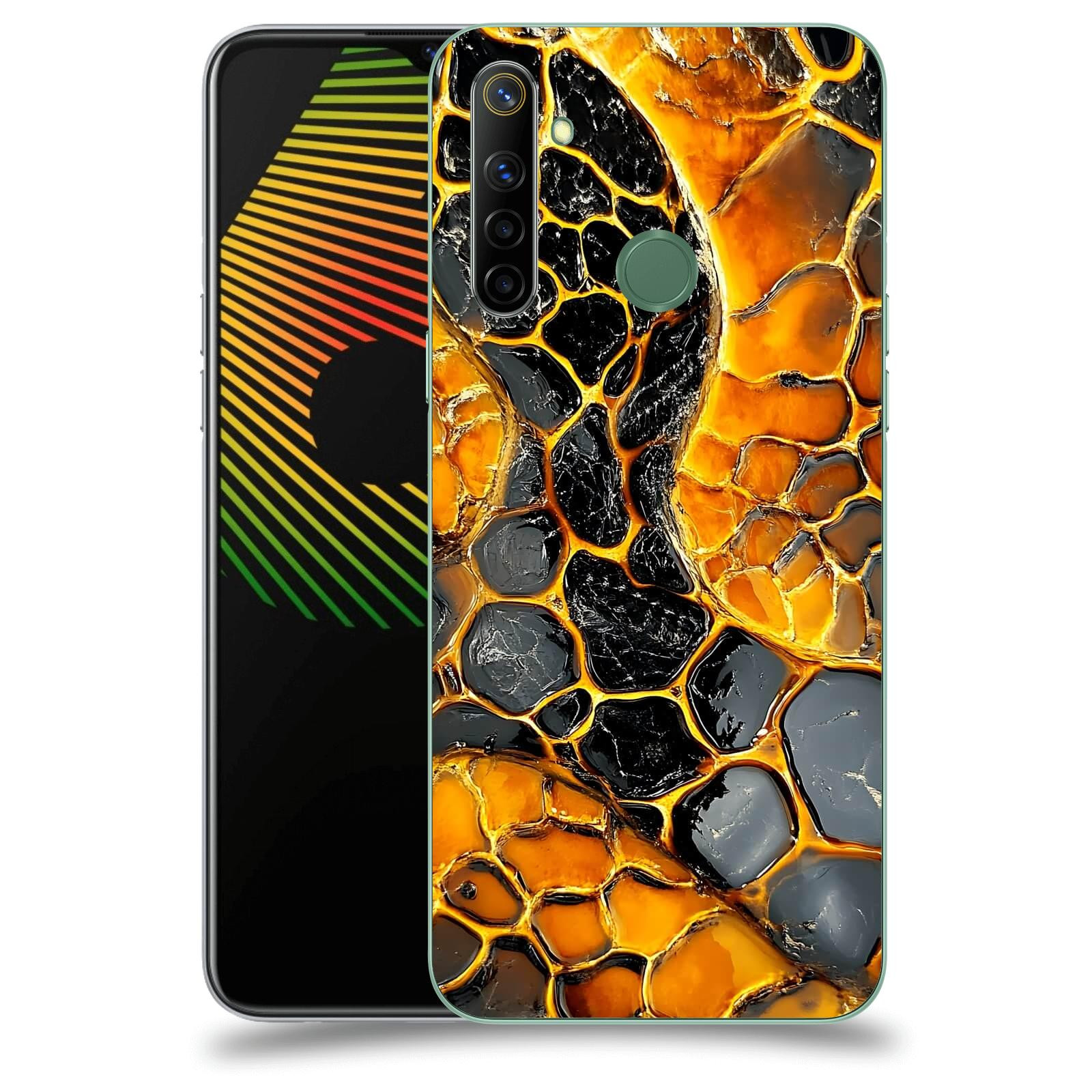 ACOVER Kryt na mobil Realme 6i - Žár a Struktura