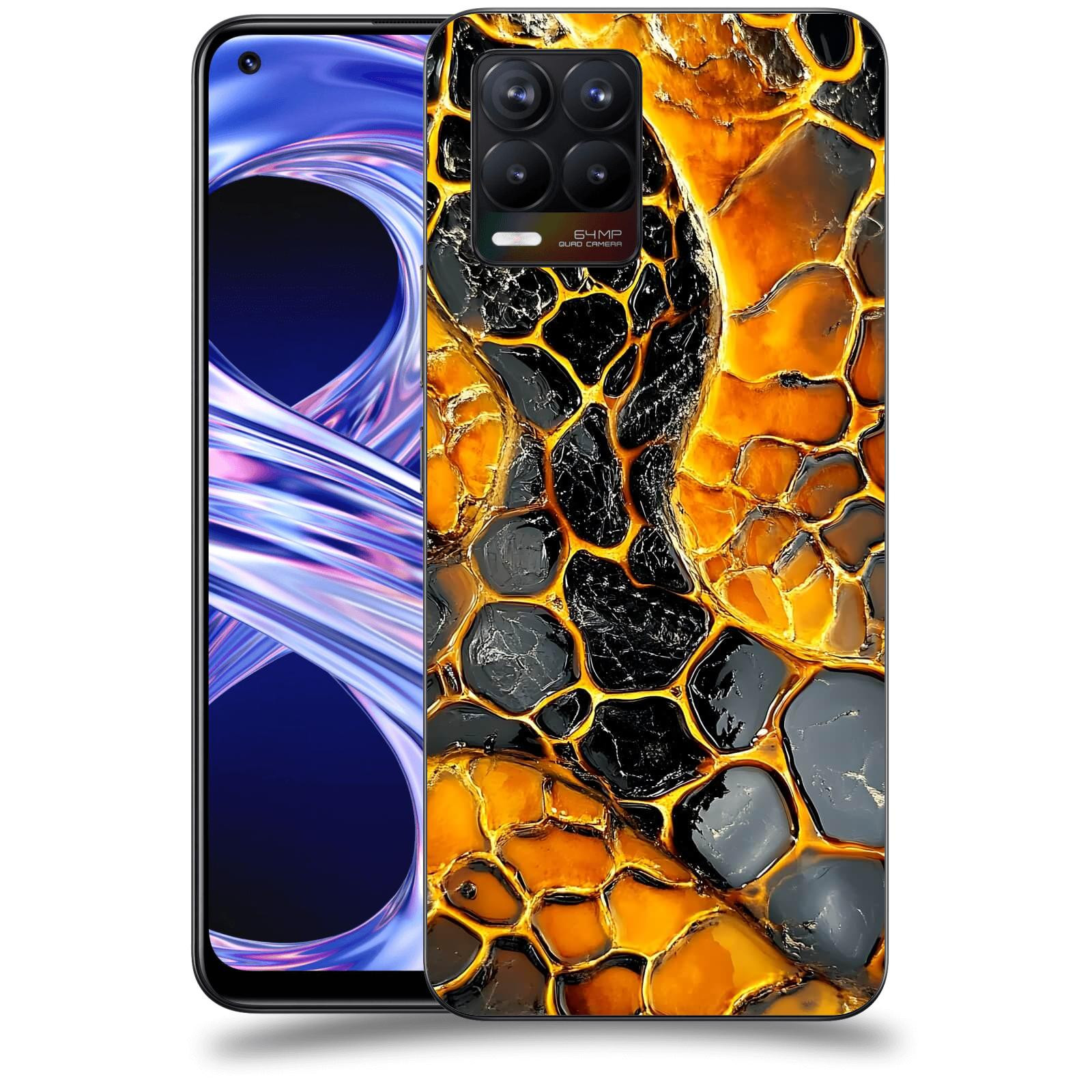 ACOVER Kryt na mobil Realme 8 - Žár a Struktura