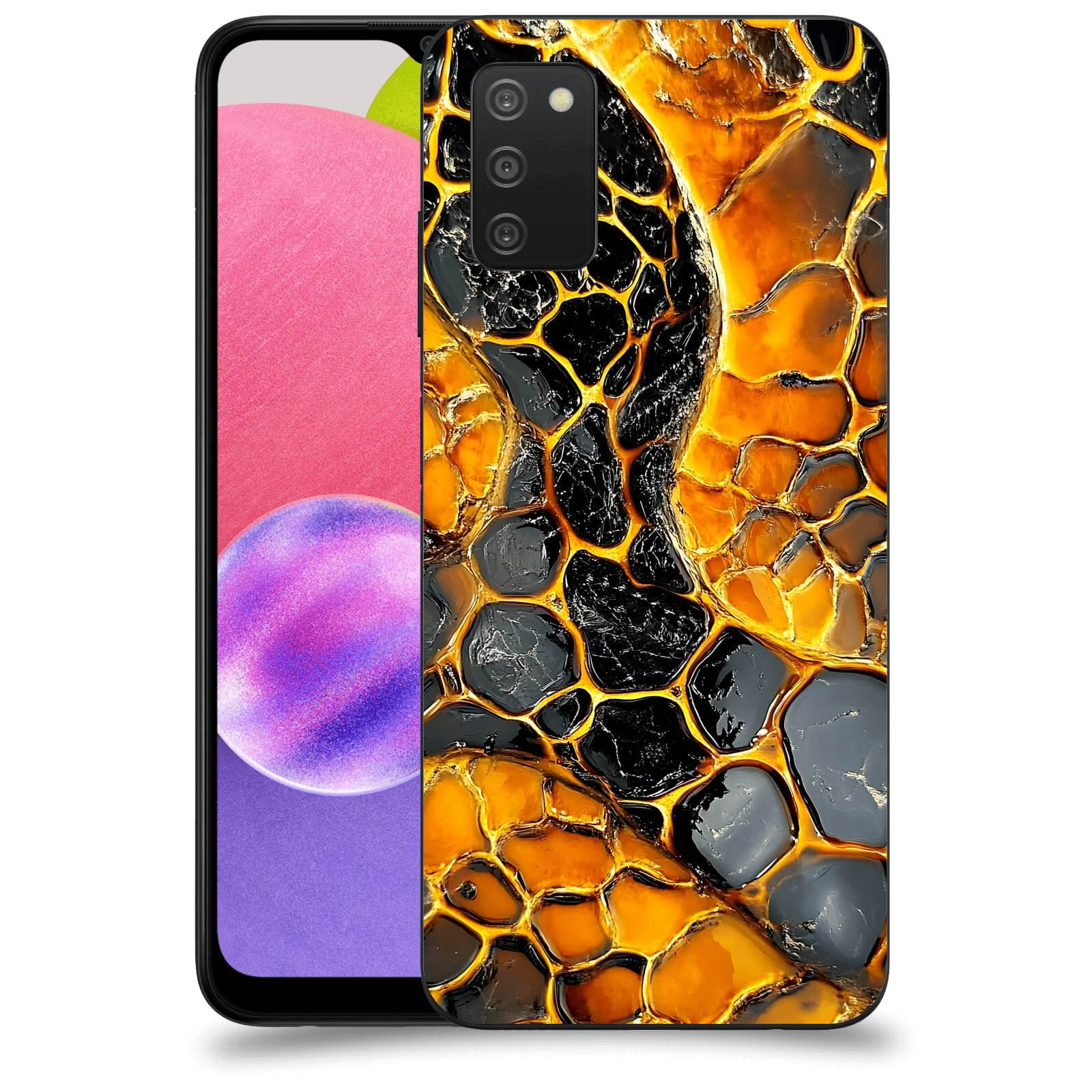 ACOVER Kryt na mobil Samsung Galaxy A03s A037G - Žár a Struktura