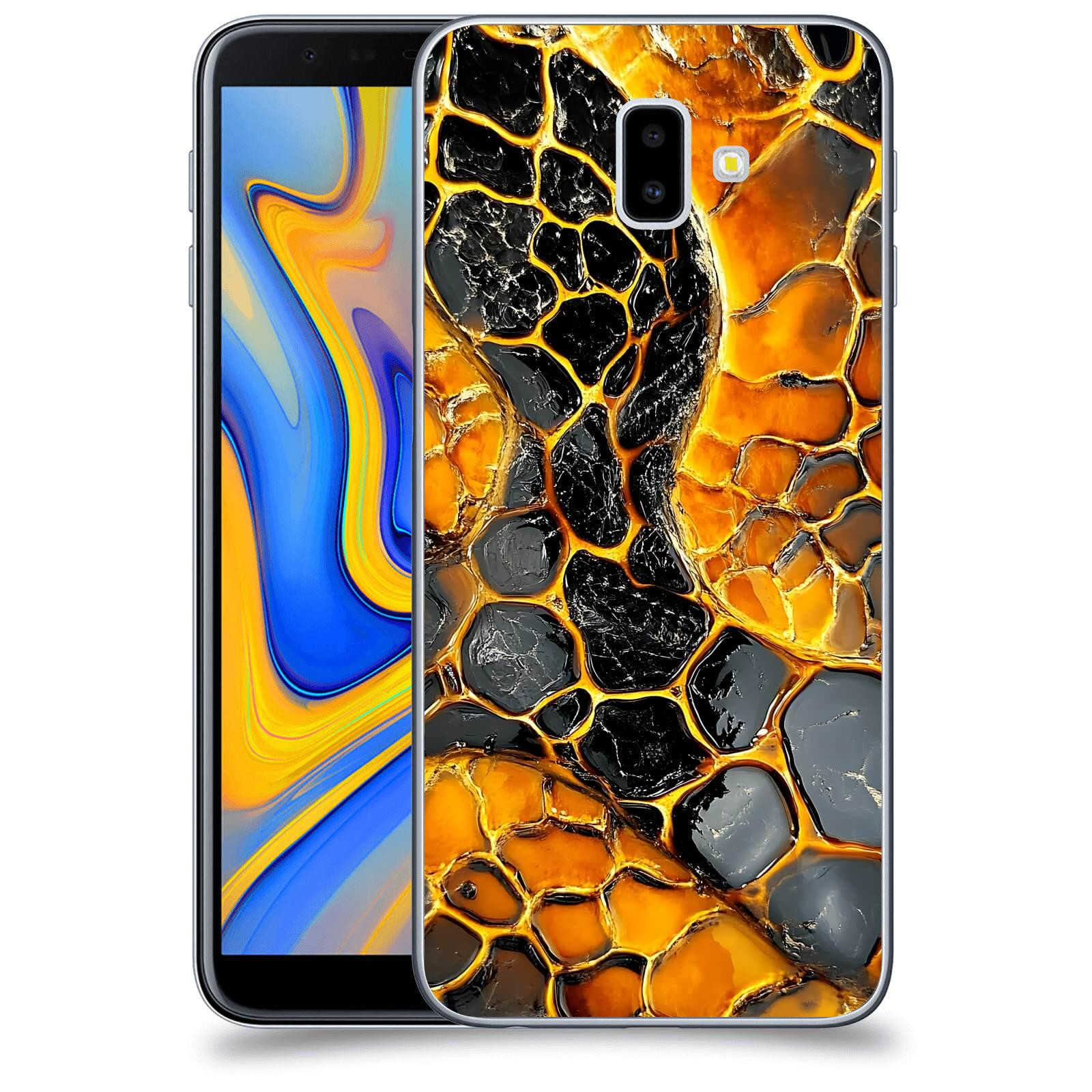 ACOVER Kryt na mobil Samsung Galaxy J6+ J610F - Žár a Struktura