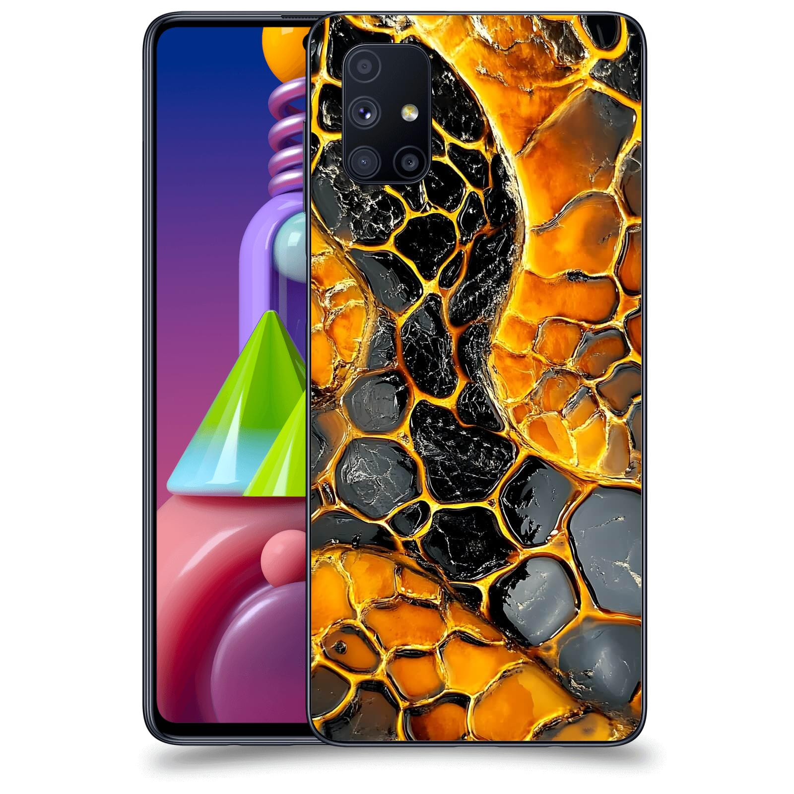 ACOVER Kryt na mobil Samsung Galaxy M51 M515F - Žár a Struktura