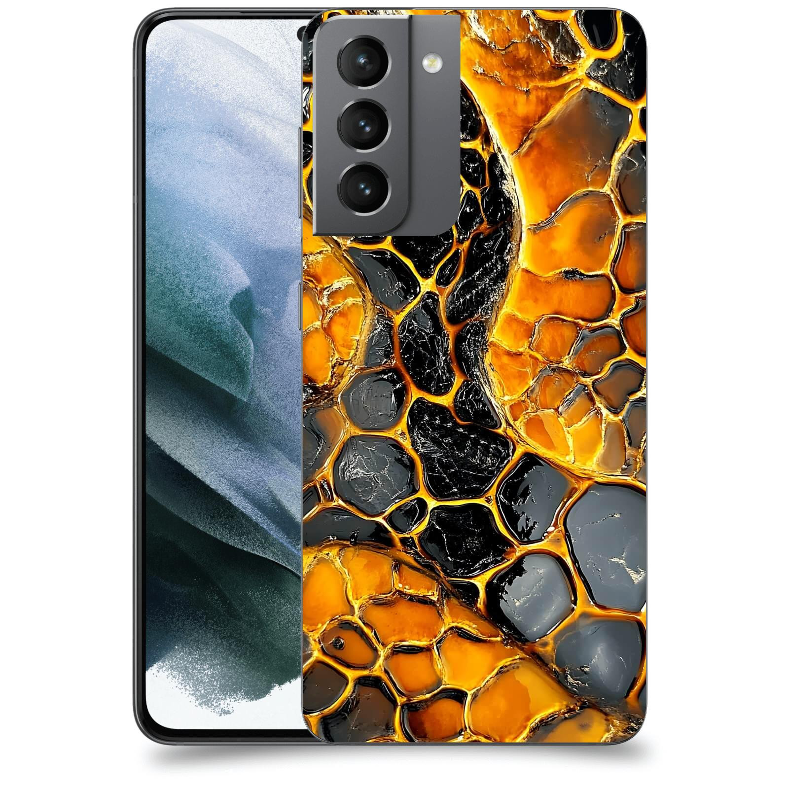 ACOVER Kryt na mobil Samsung Galaxy S21 G991B - Žár a Struktura