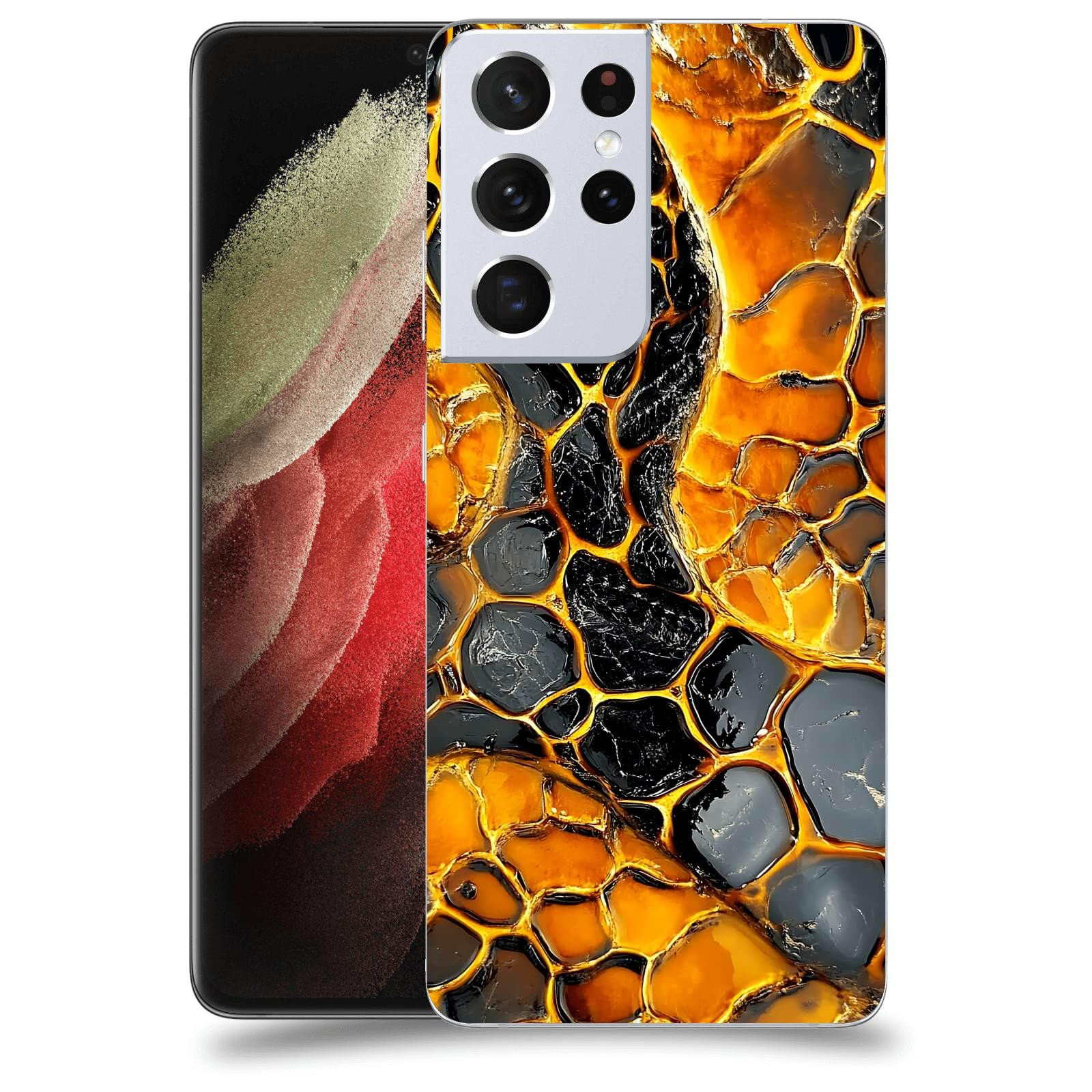 ACOVER Kryt na mobil Samsung Galaxy S21 Ultra 5G G998B - Žár a Struktura