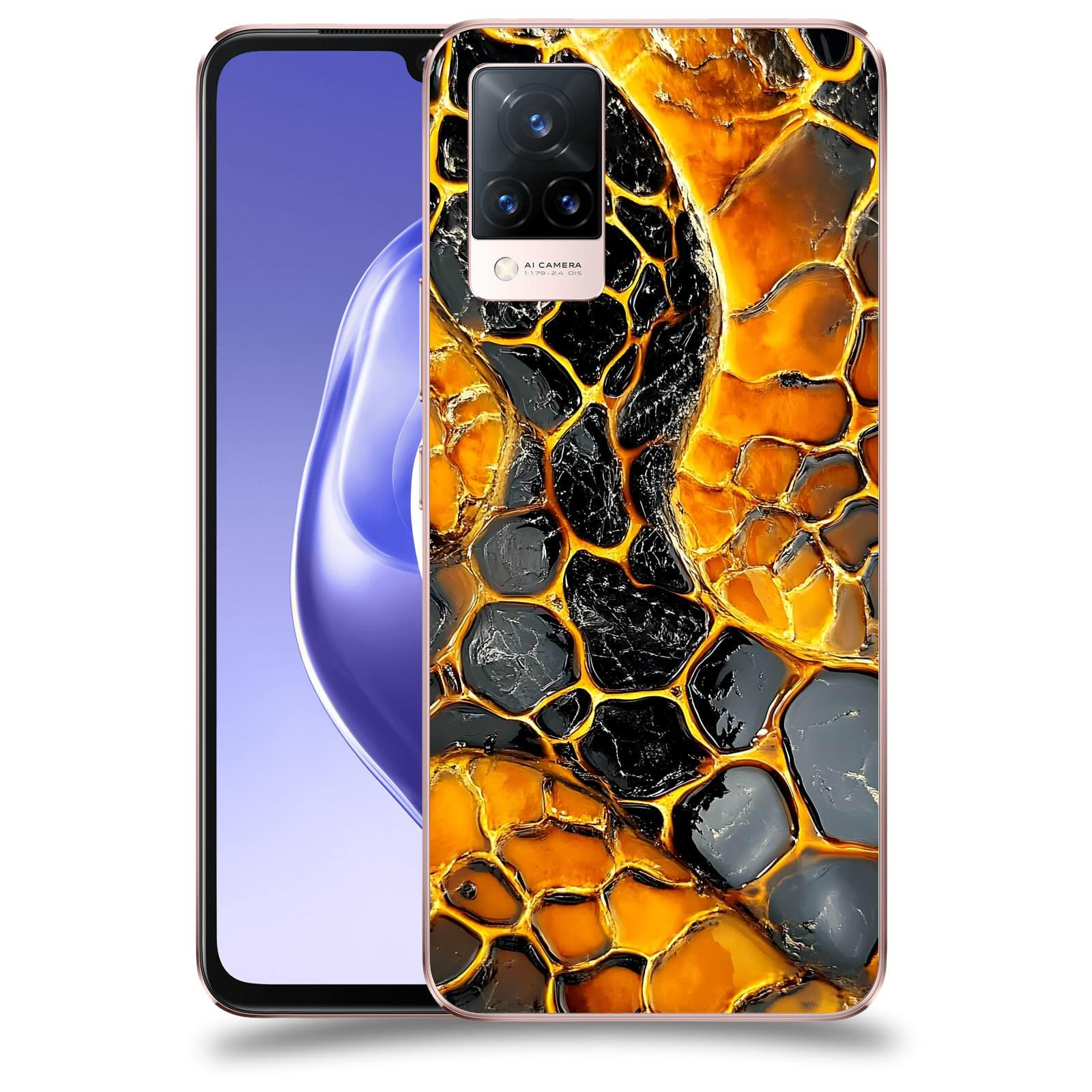 ACOVER Kryt na mobil Vivo V21 5G - Žár a Struktura