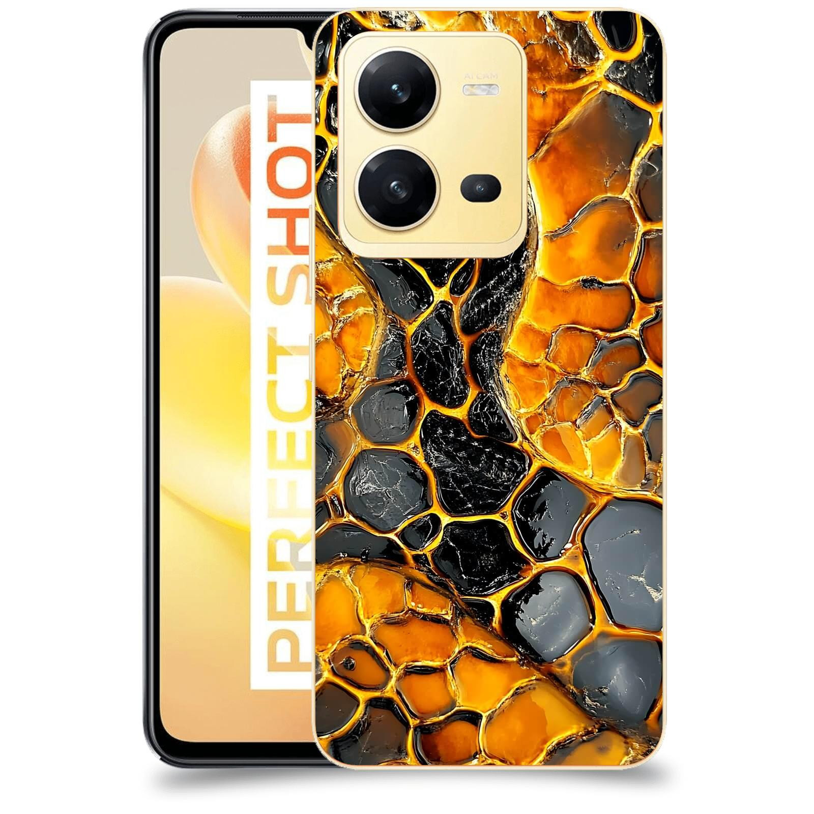 ACOVER Kryt na mobil Vivo X80 Lite - Žár a Struktura