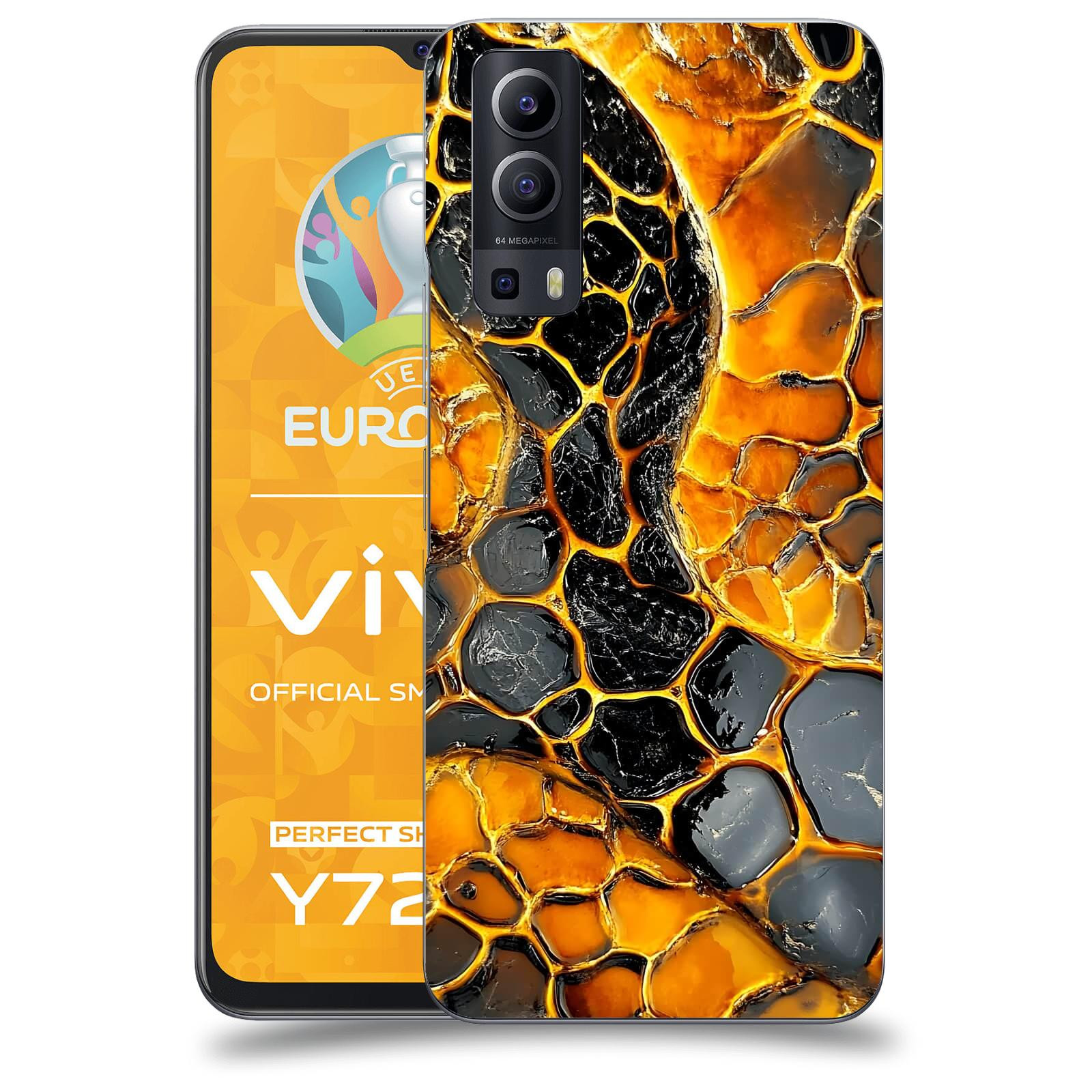 ACOVER Kryt na mobil Vivo Y72 5G - Žár a Struktura