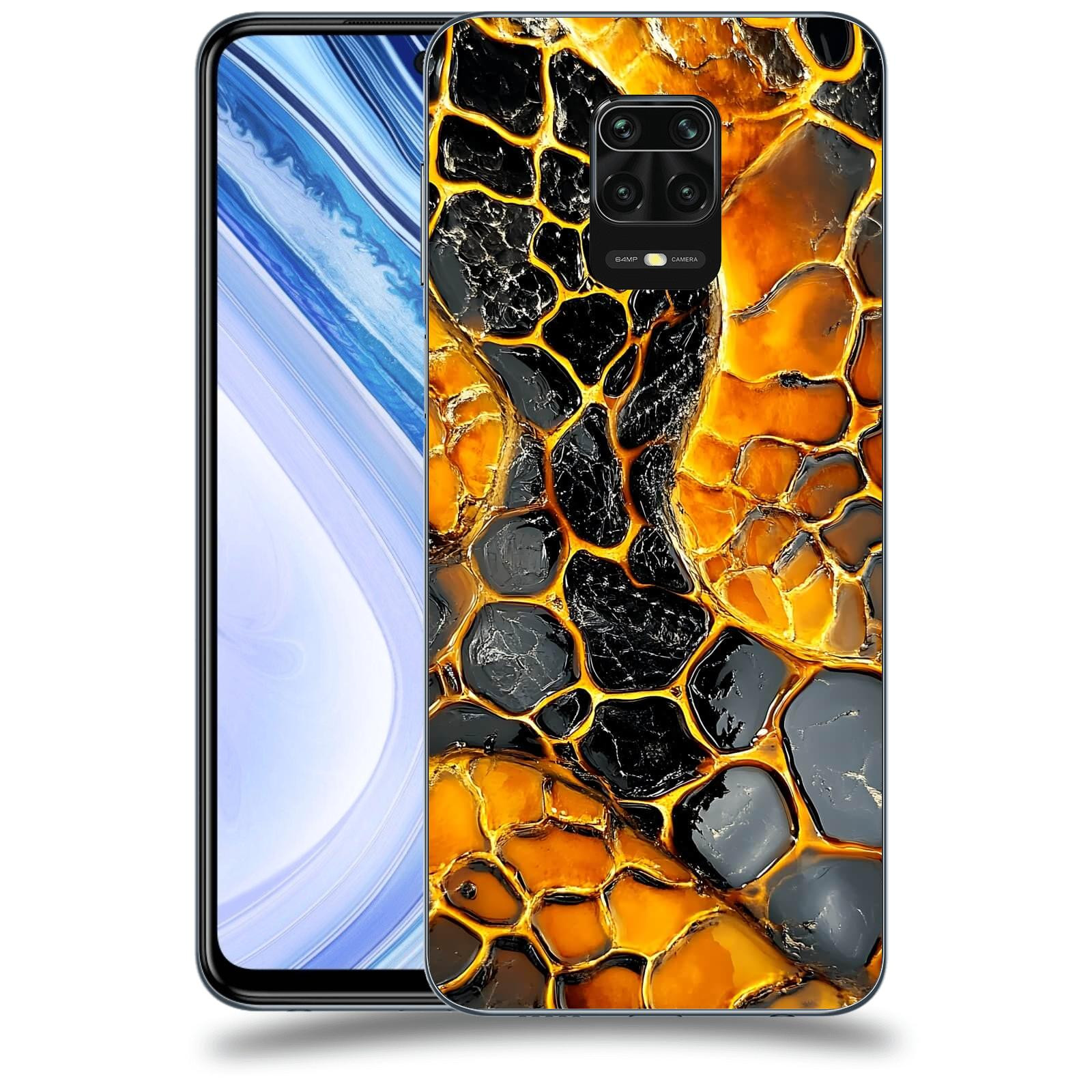 ACOVER Kryt na mobil Xiaomi Redmi Note 9 Pro - Žár a Struktura