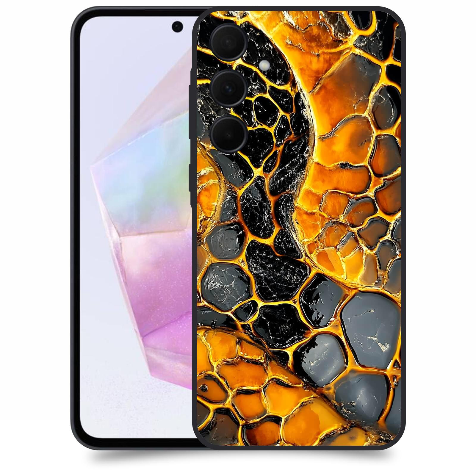 ACOVER Kryt na mobil Samsung Galaxy A35 5G - Žár a Struktura