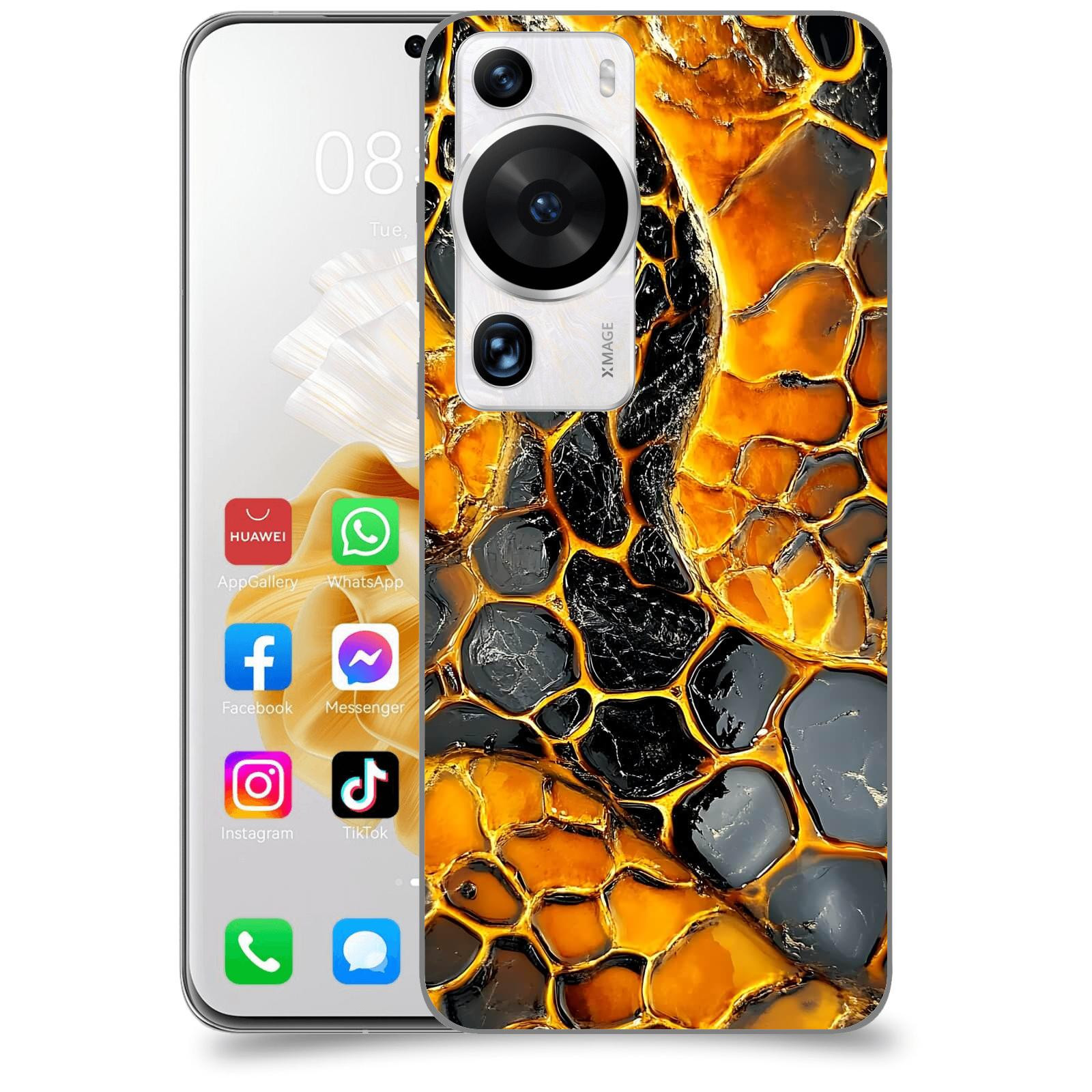 ACOVER Kryt na mobil Huawei P60 Pro - Žár a Struktura