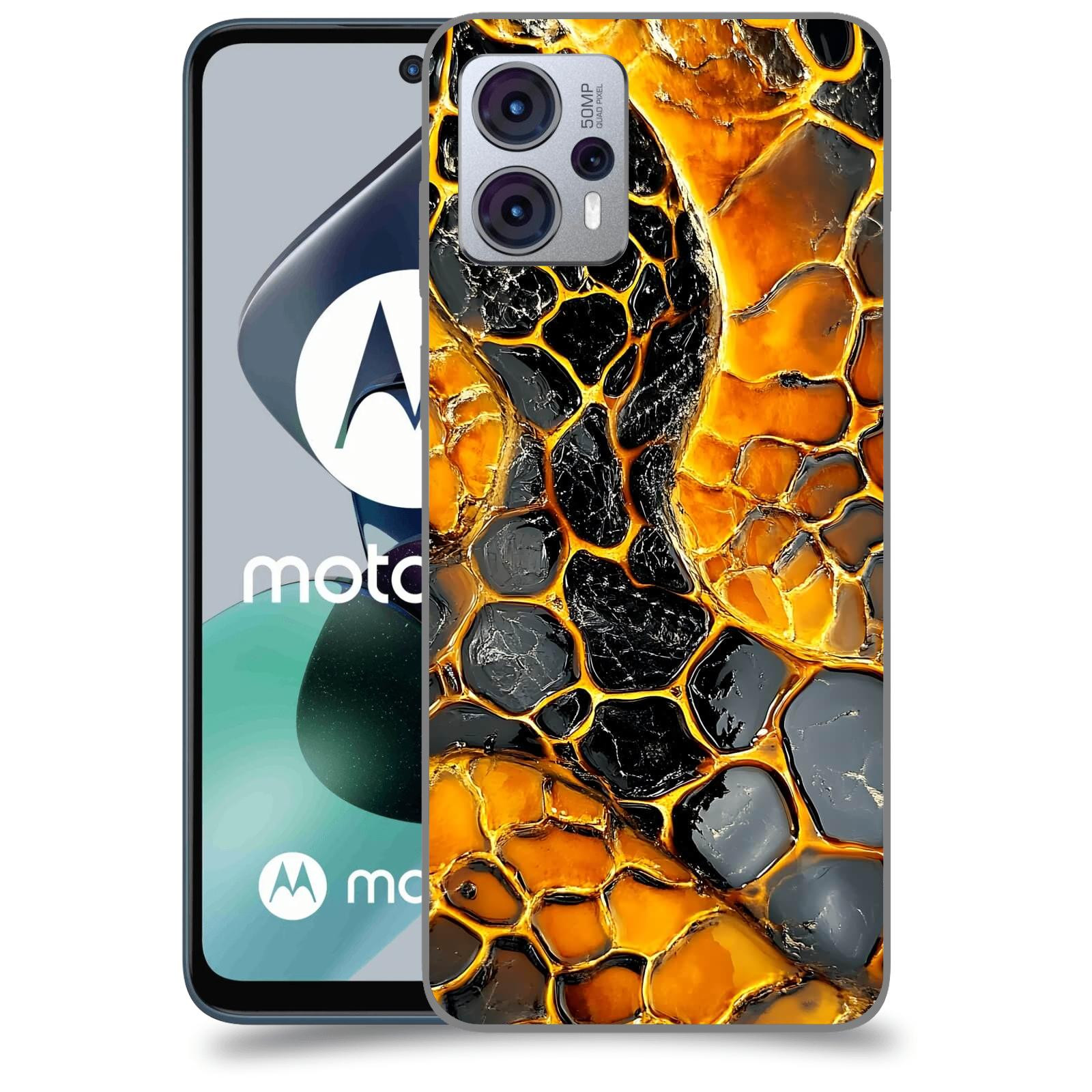 ACOVER Kryt na mobil Motorola Moto G23 - Žár a Struktura