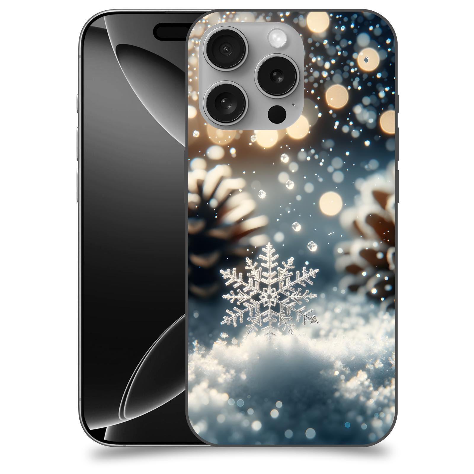 ACOVER kryt na mobil Apple iPhone 16 - Vločka