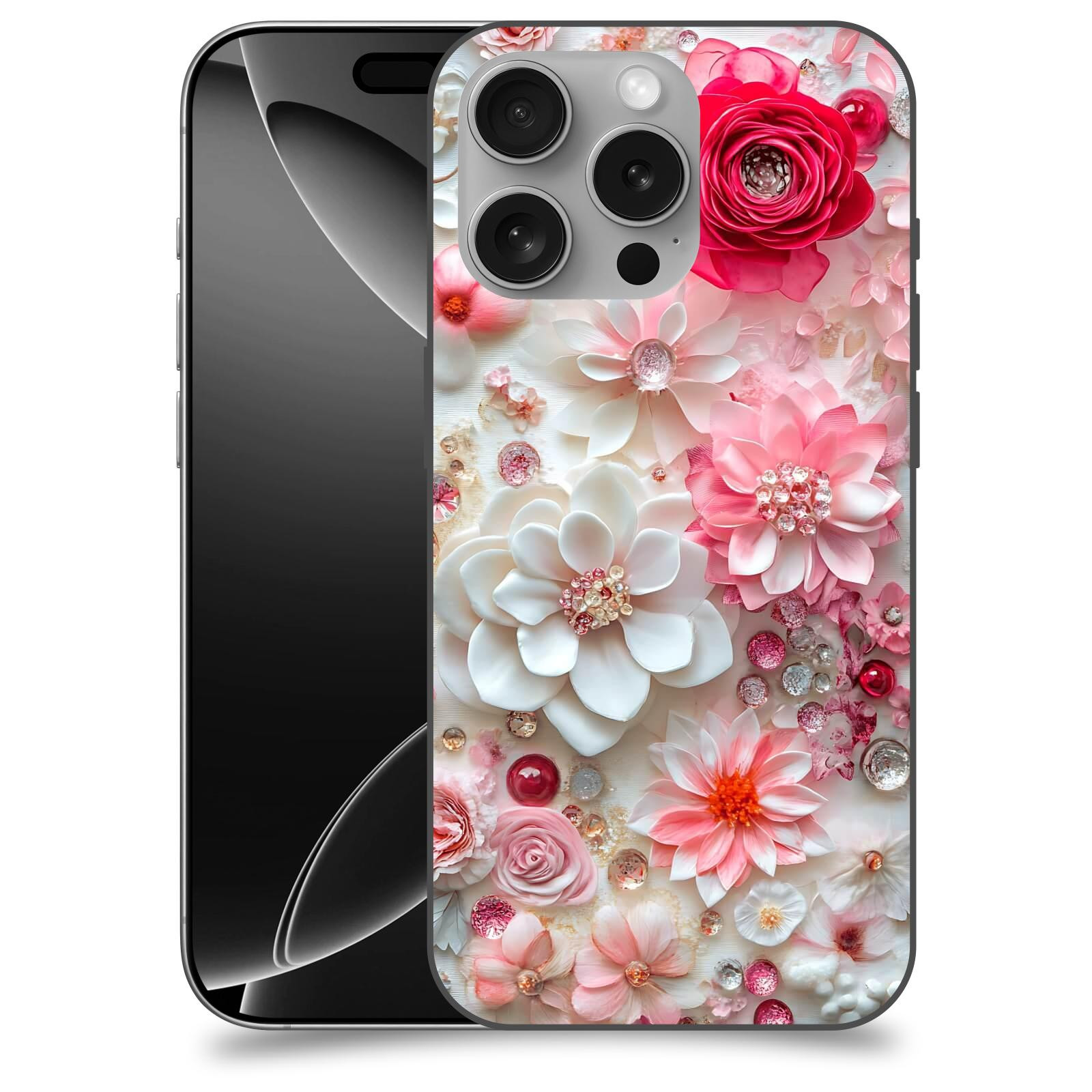 ACOVER kryt na mobil Apple iPhone 16 - Květinový luxus