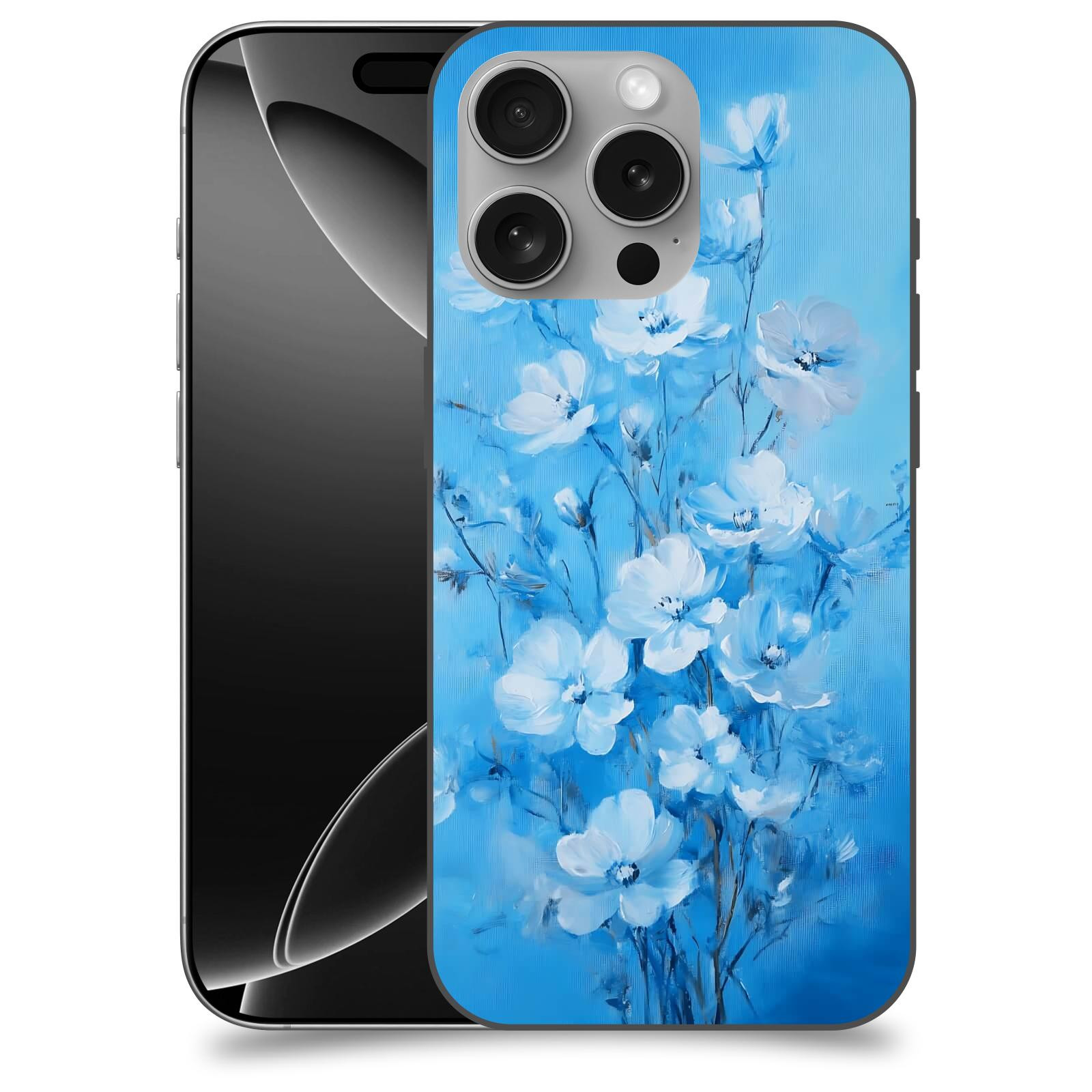 ACOVER kryt na mobil Apple iPhone 16 - Modrá ilustrace