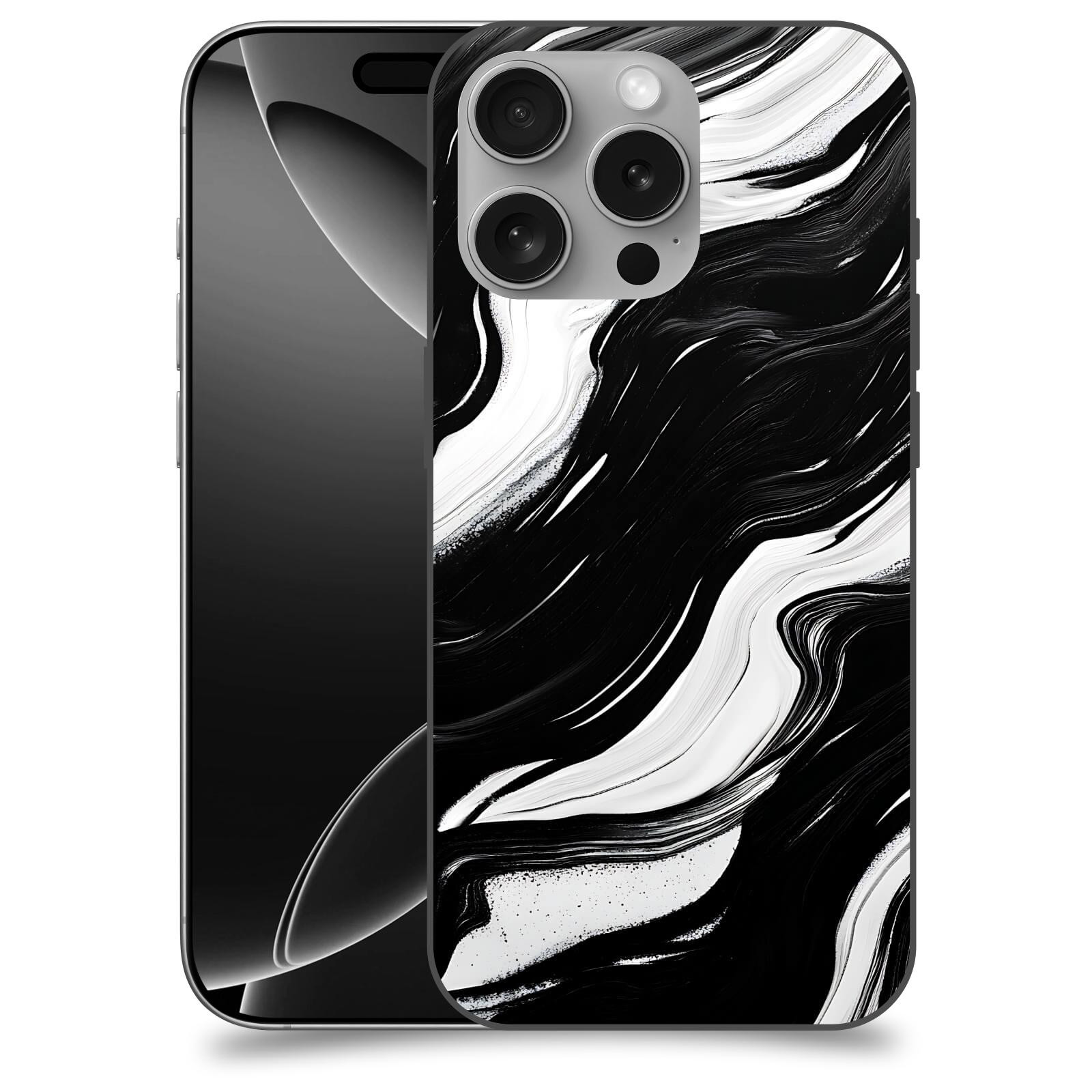 ACOVER kryt na mobil Apple iPhone 16 - Monochromie a Proudění