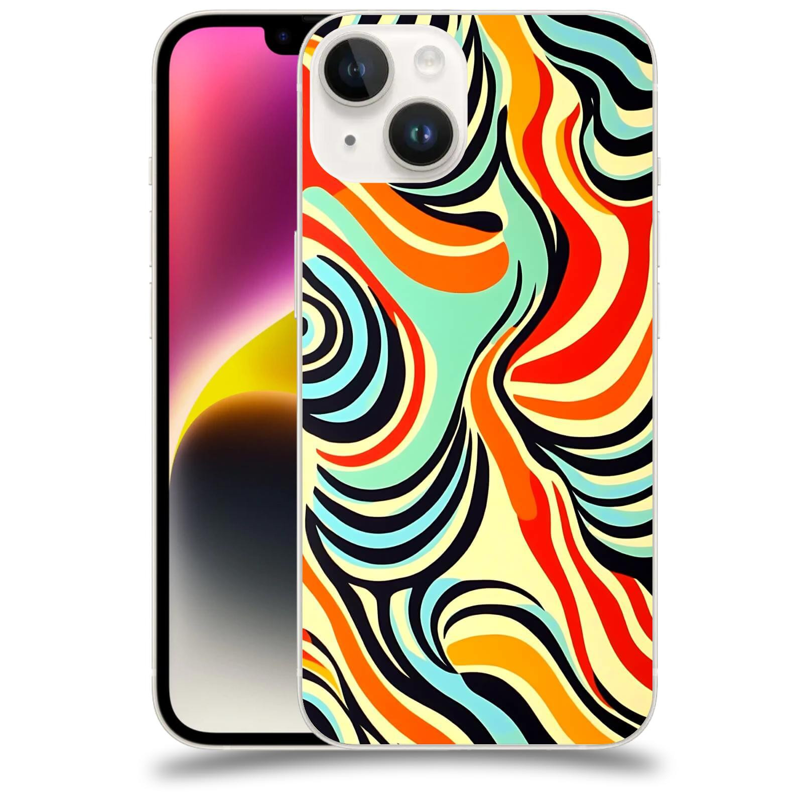 ACOVER Kryt na mobil Apple iPhone 14 - Dynamické proudy