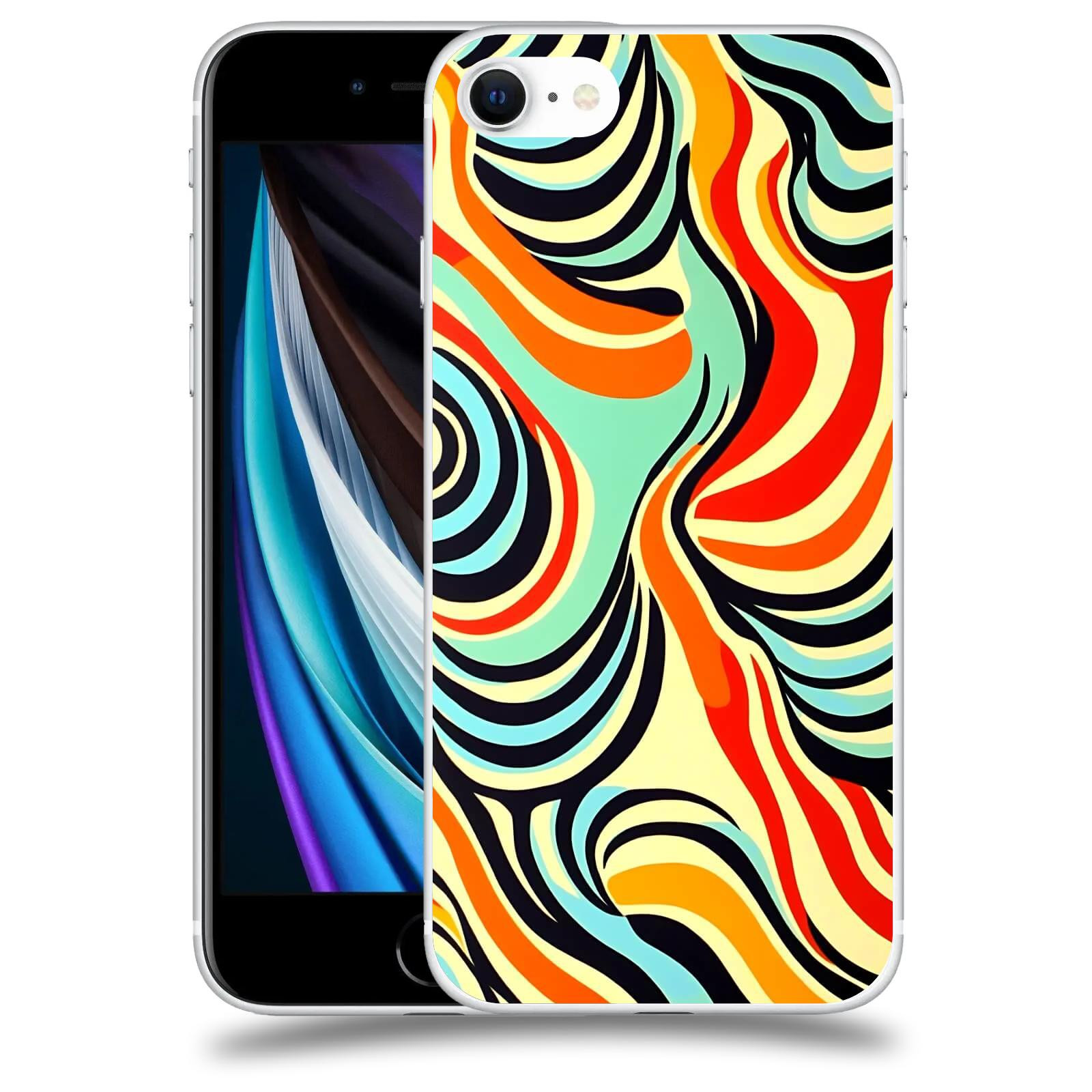 ACOVER Kryt na mobil Apple iPhone SE 2020 - Dynamické proudy