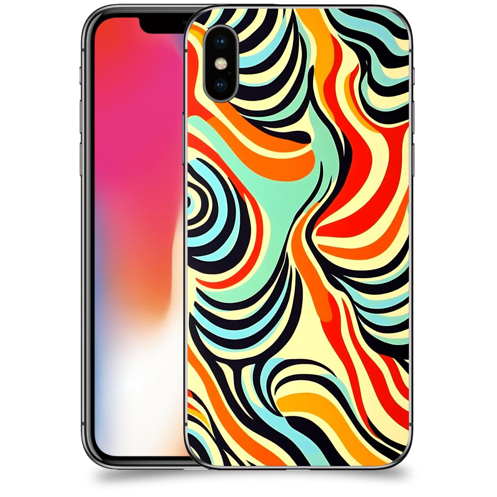 ACOVER Kryt na mobil Apple iPhone X/XS - Dynamické proudy