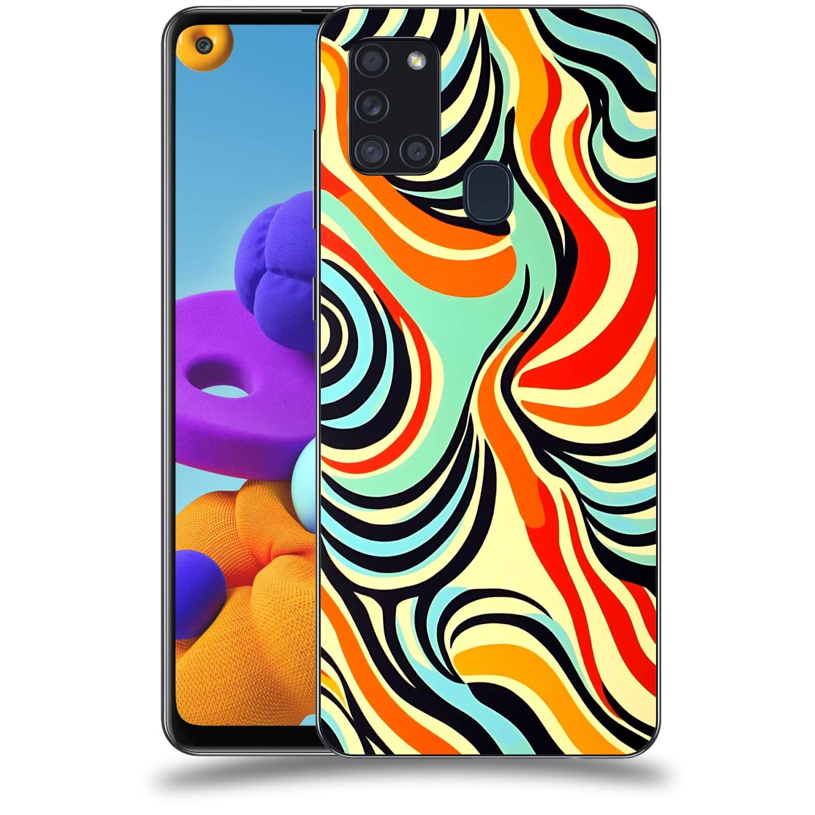 ACOVER Kryt na mobil Samsung Galaxy A21s - Dynamické proudy