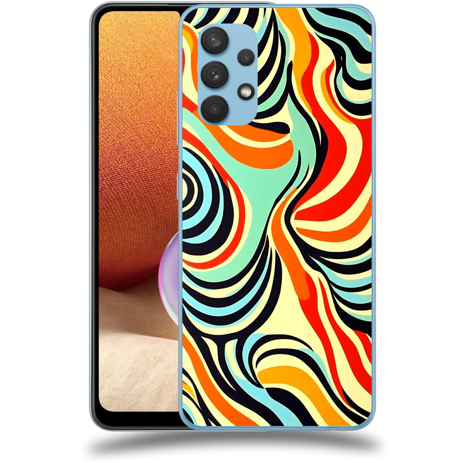 ACOVER Kryt na mobil Samsung Galaxy A32 4G SM-A325F - Dynamické proudy