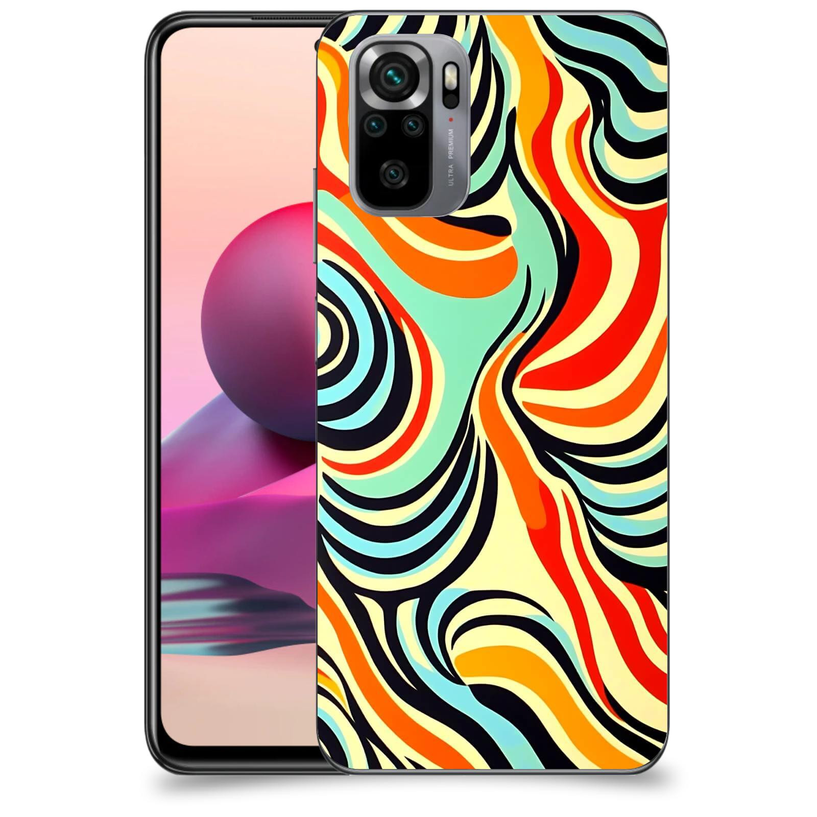ACOVER Kryt na mobil Xiaomi Redmi Note 10S - Dynamické proudy